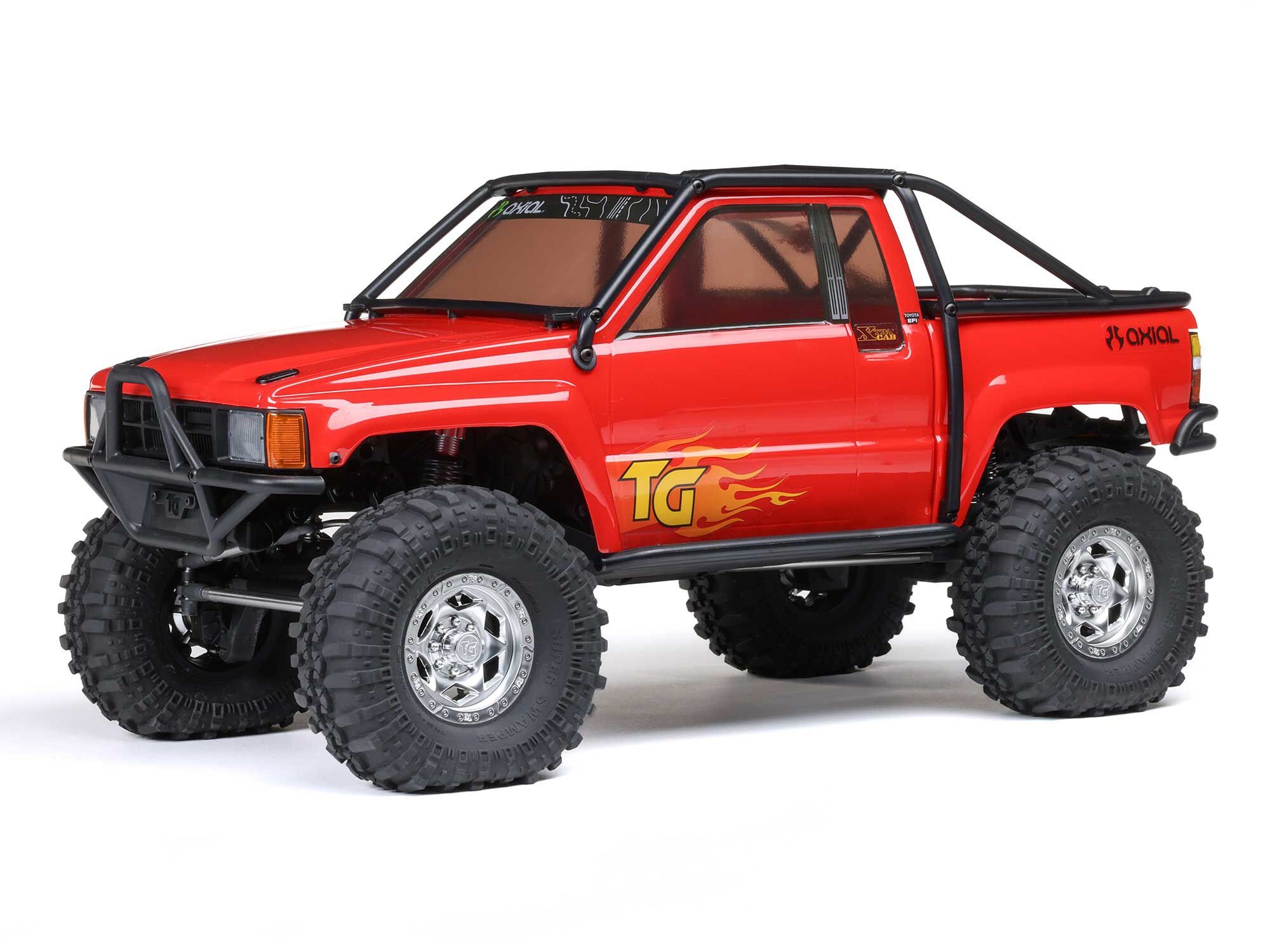 1/10 SCX10 III 1987 Toyota SR5 4X4 RTR Brushed Rock Crawler - Red-5