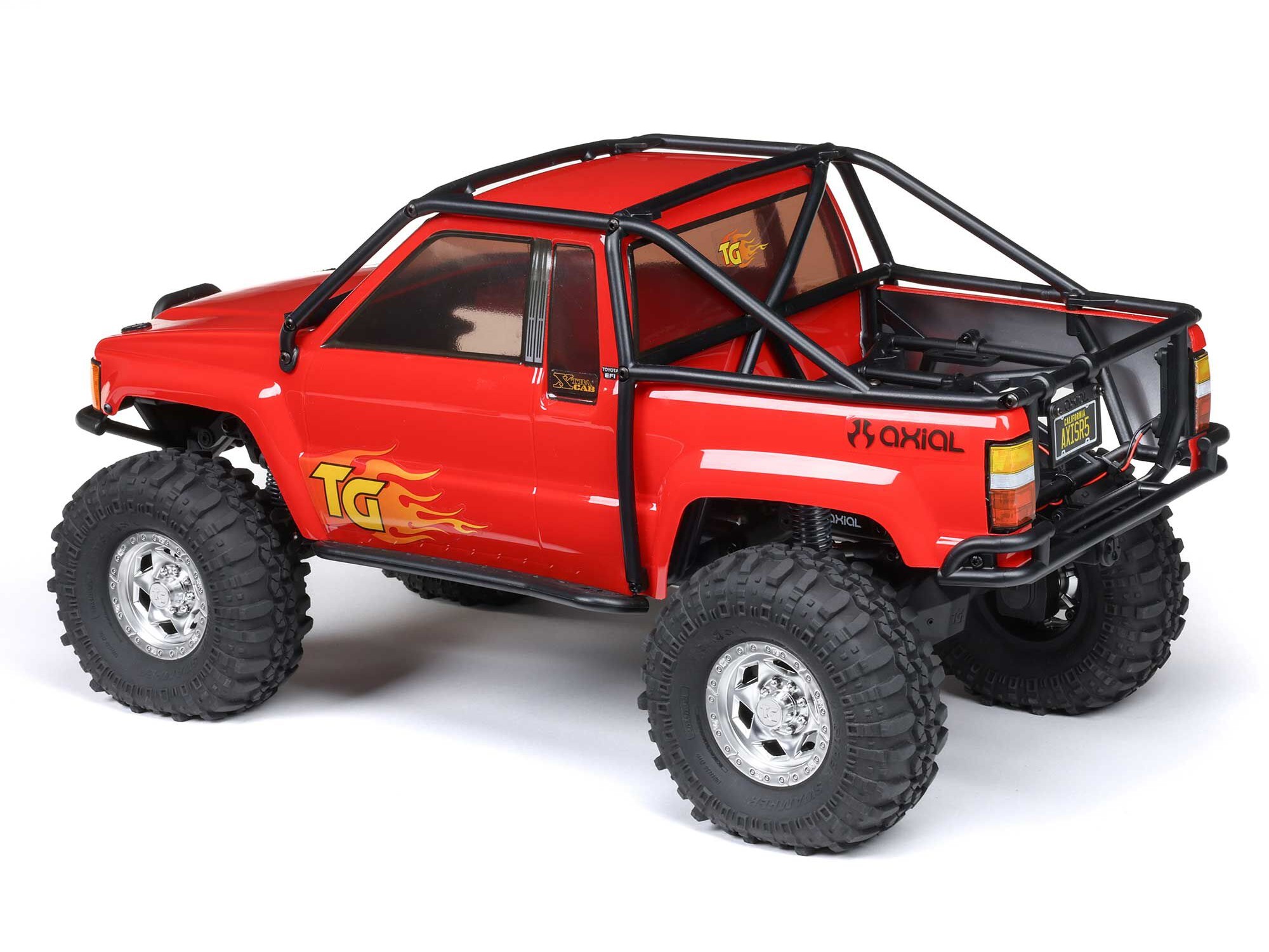 1/10 SCX10 III 1987 Toyota SR5 4X4 RTR Brushed Rock Crawler - Red-6