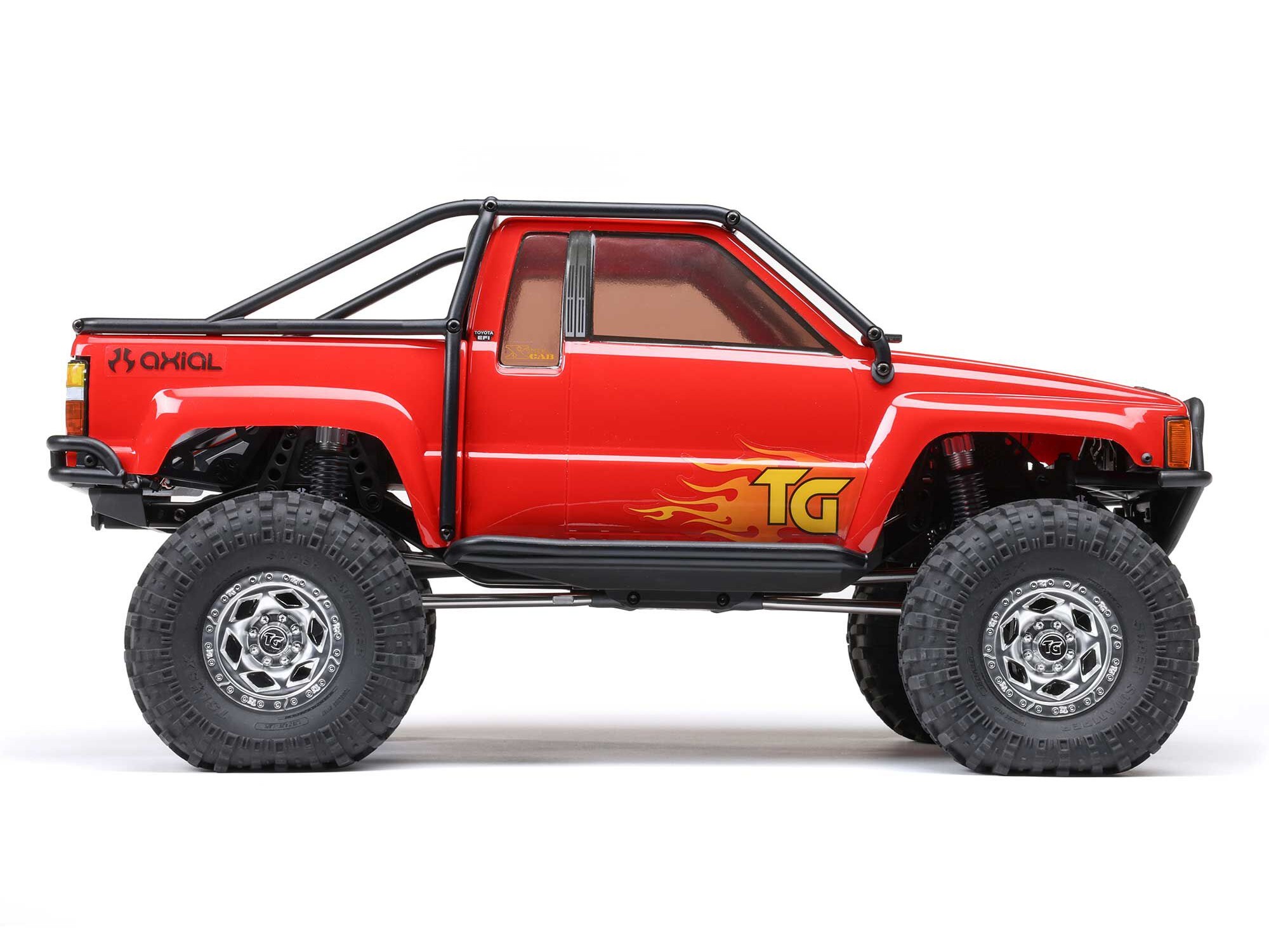 1/10 SCX10 III 1987 Toyota SR5 4X4 RTR Brushed Rock Crawler - Red-8