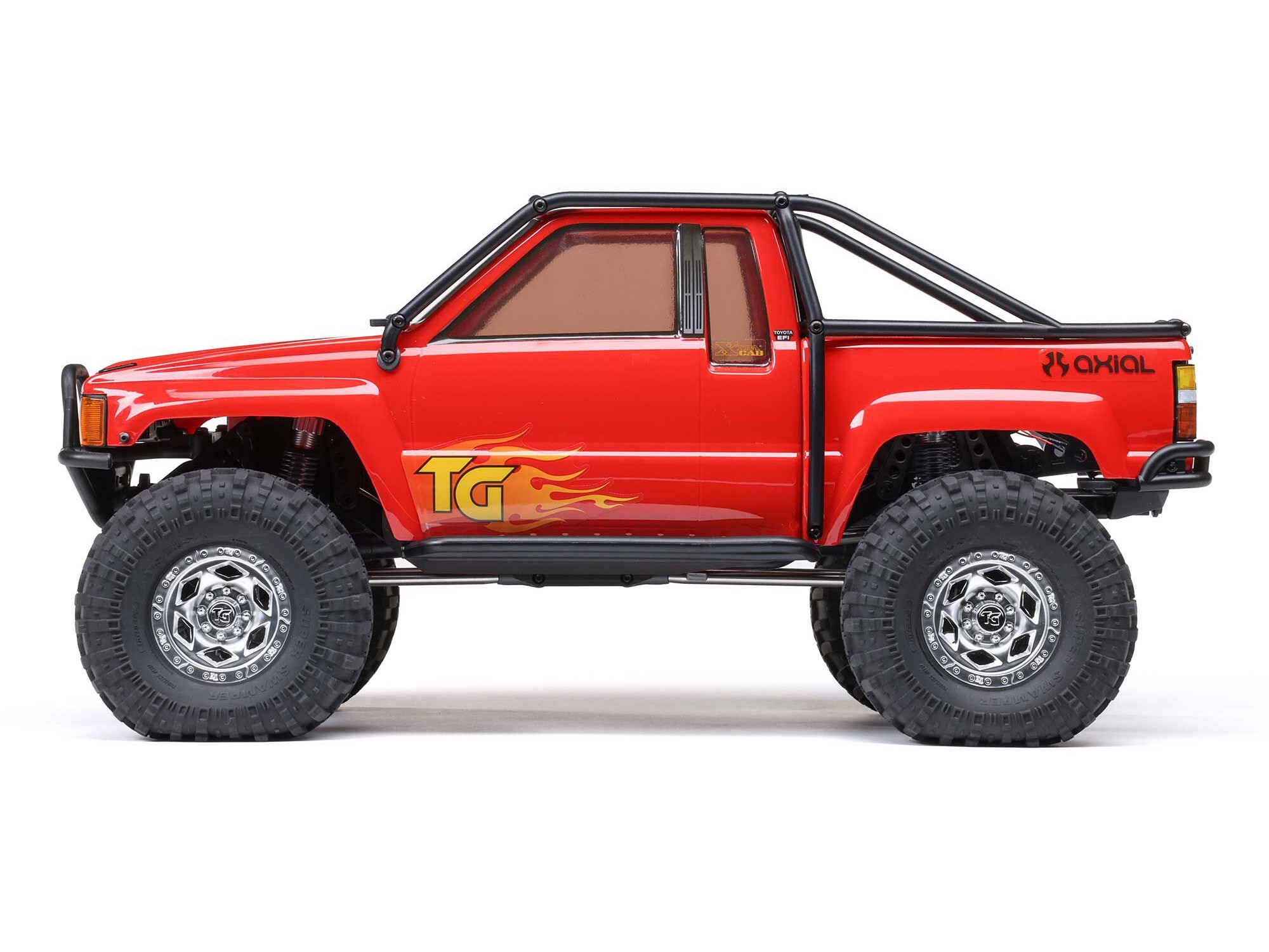 1/10 SCX10 III 1987 Toyota SR5 4X4 RTR Brushed Rock Crawler - Red-10
