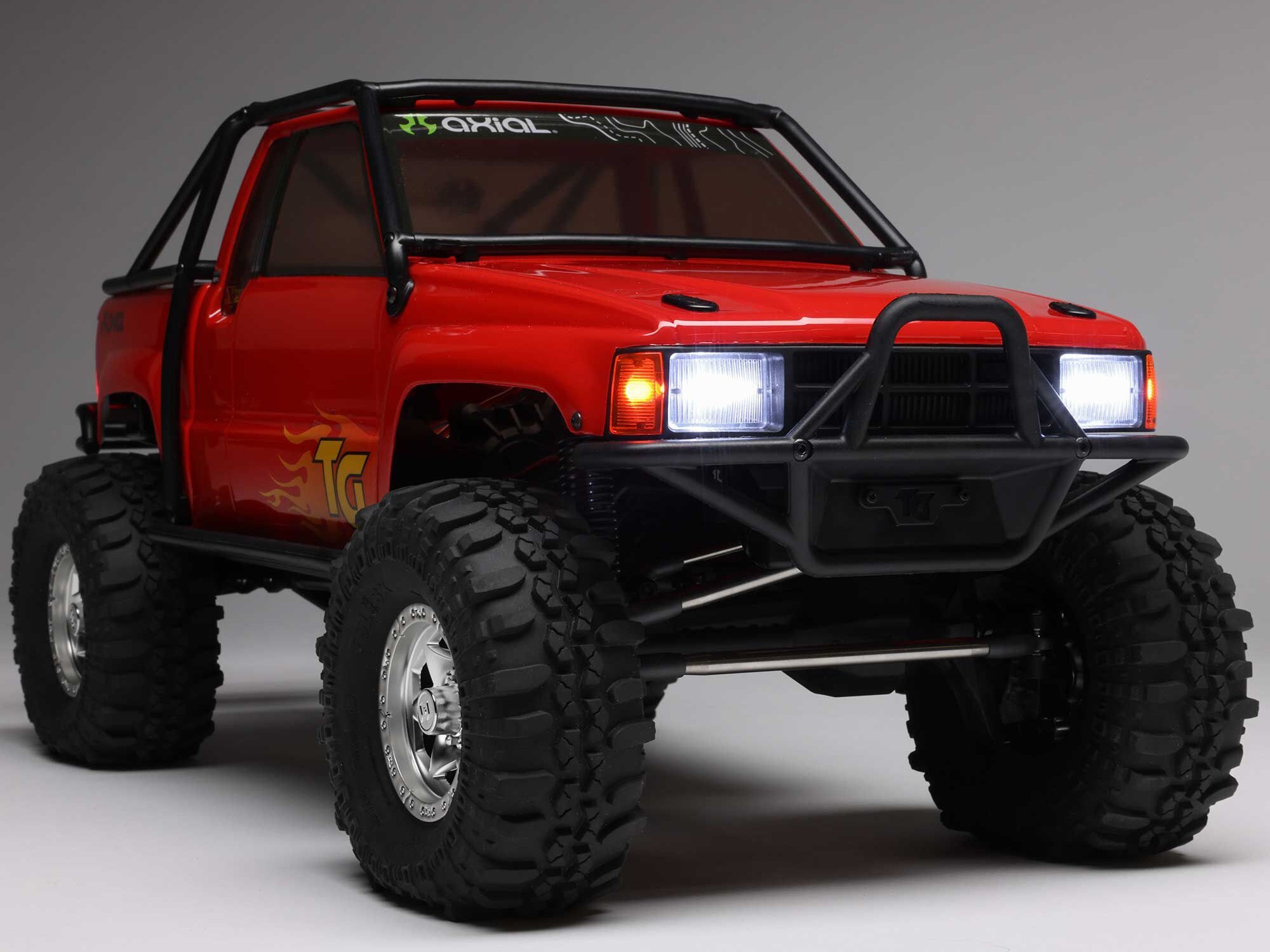 1/10 SCX10 III 1987 Toyota SR5 4X4 RTR Brushed Rock Crawler - Red-21