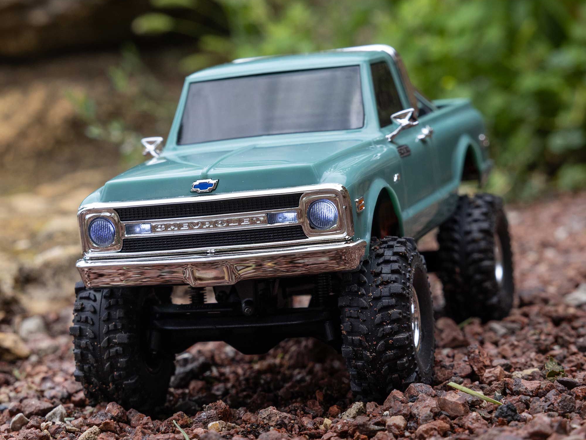 1/30 SCX30 Chevrolet K10 4X4 RTR Rock Crawler Green-20