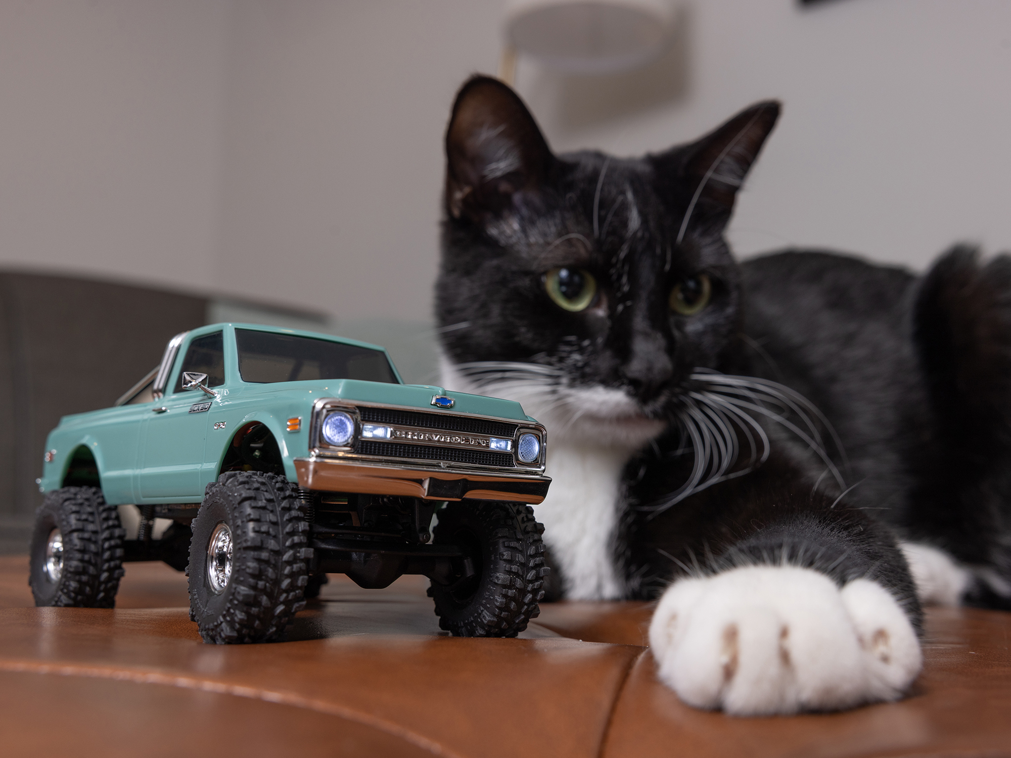 1/30 SCX30 Chevrolet K10 4X4 RTR Rock Crawler Green-22