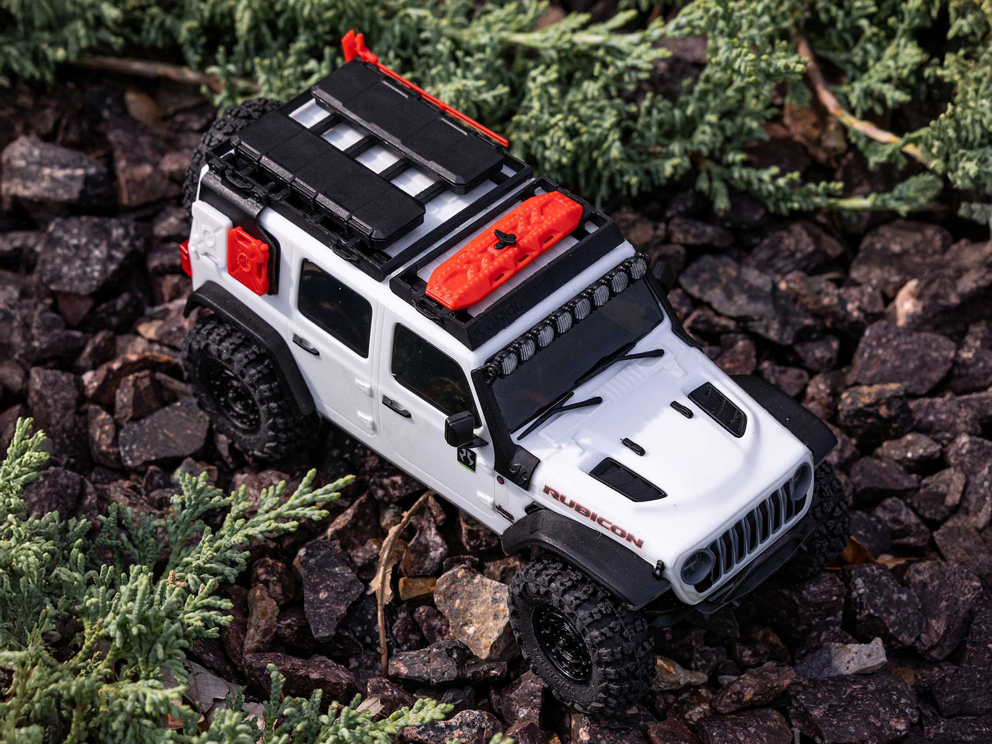 1/30 SCX30 Jeep Wrangler JLU 4X4 RTRRock Crawler White-28