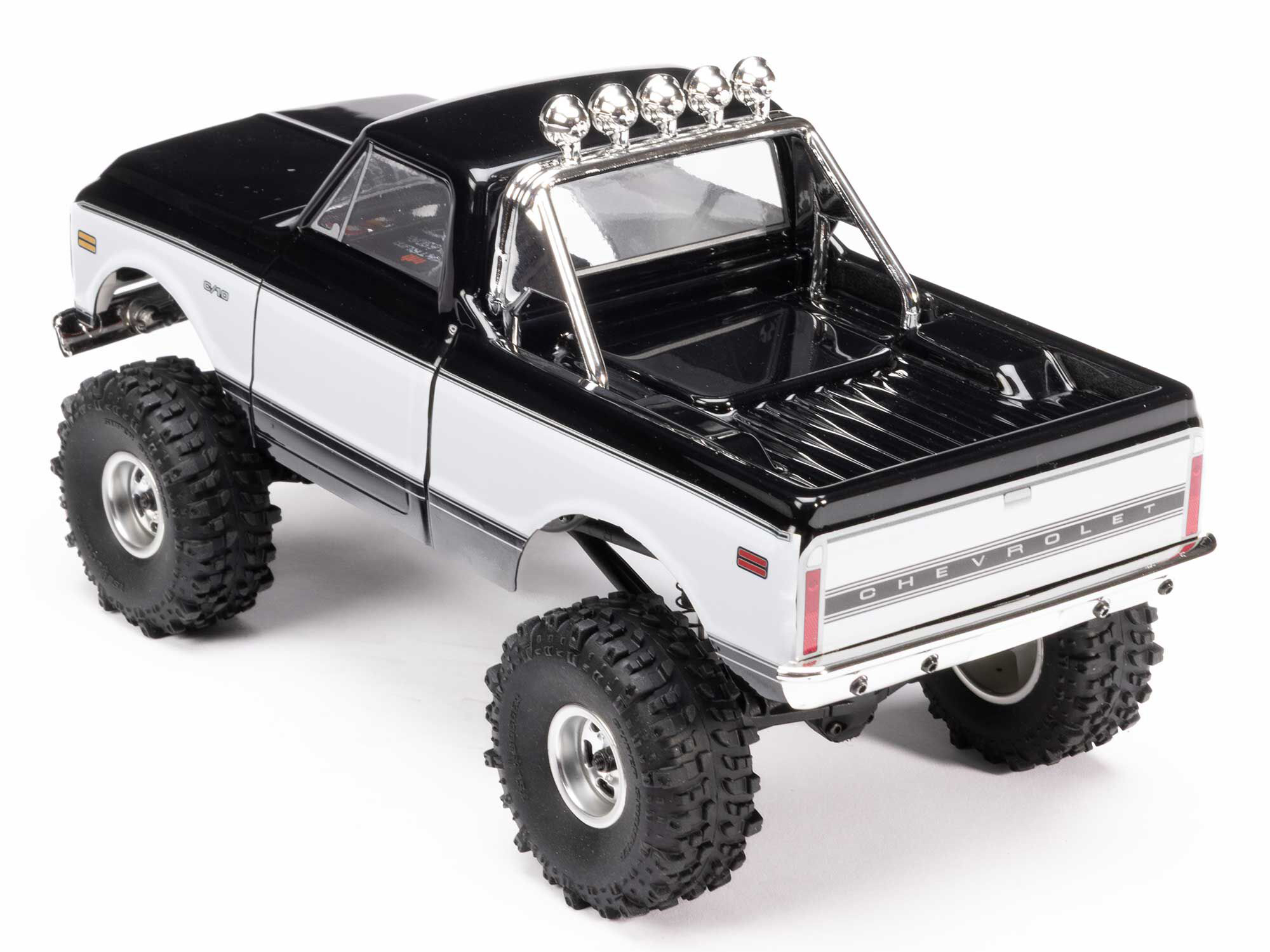 1/24 SCX24 1971 Chevrolet C10 4WD Truck RTR, Black-3