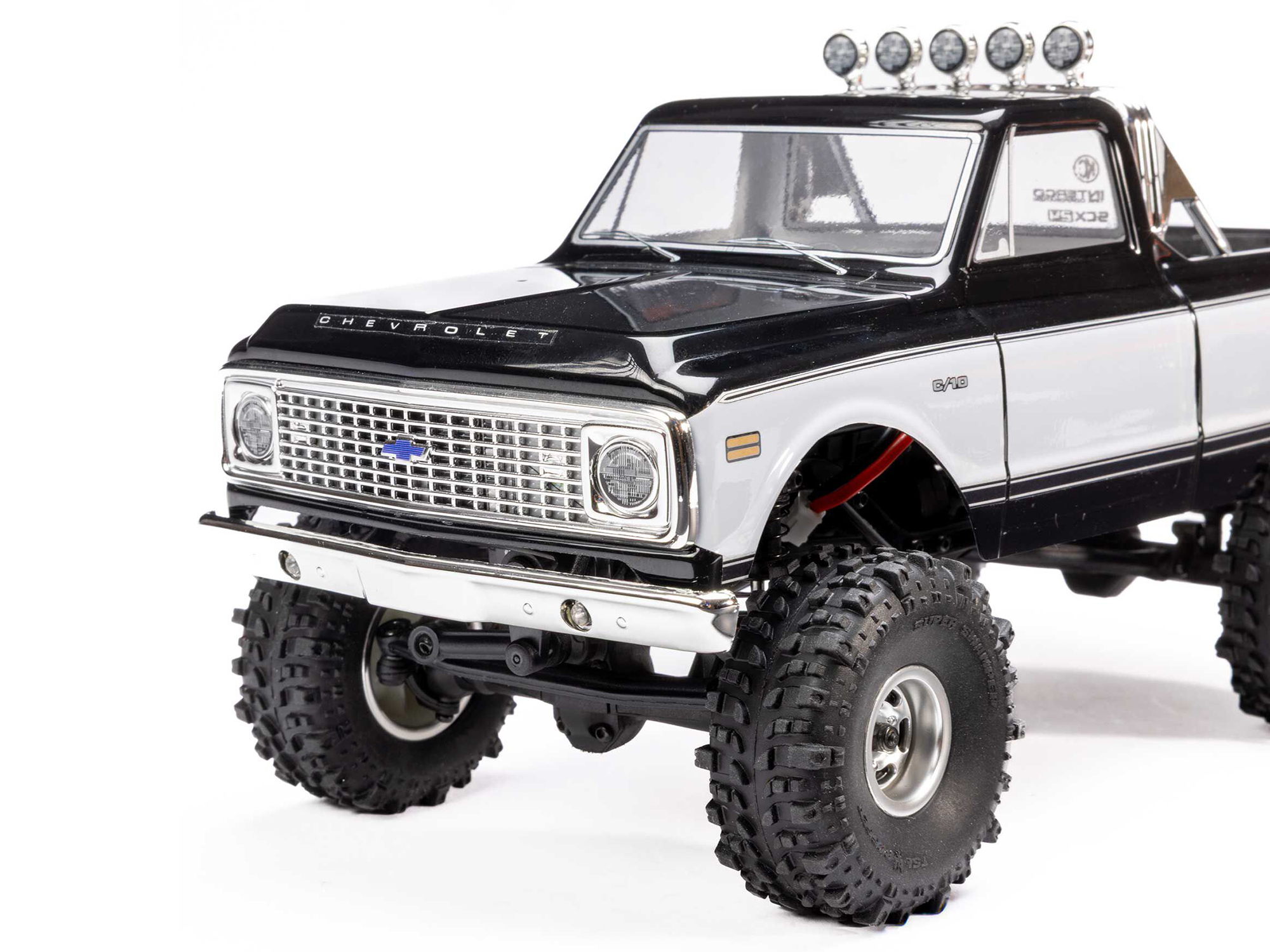 1/24 SCX24 1971 Chevrolet C10 4WD Truck RTR, Black-17