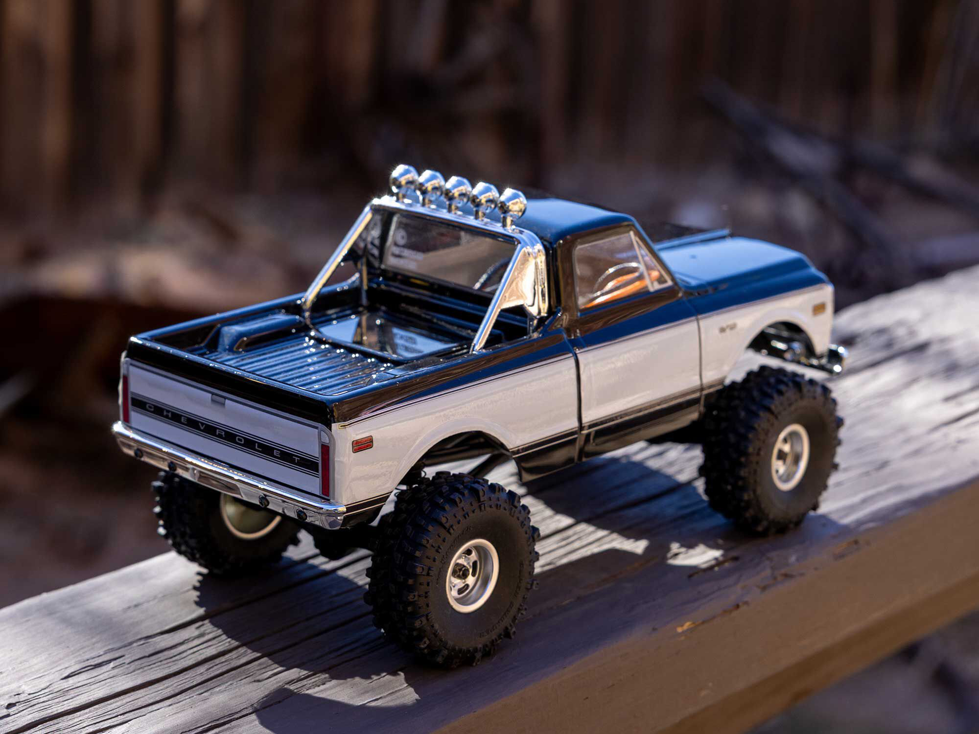 1/24 SCX24 1971 Chevrolet C10 4WD Truck RTR, Black-22