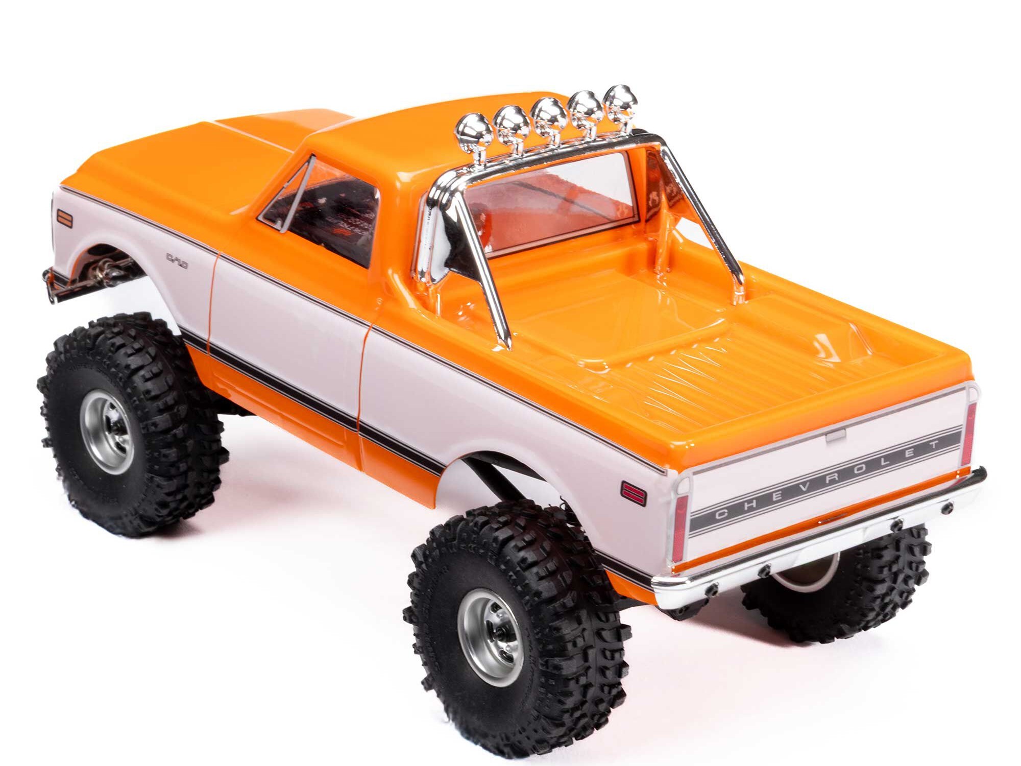 1/24 SCX24 1971 Chevrolet C10 4WD Truck RTR, Orange-3