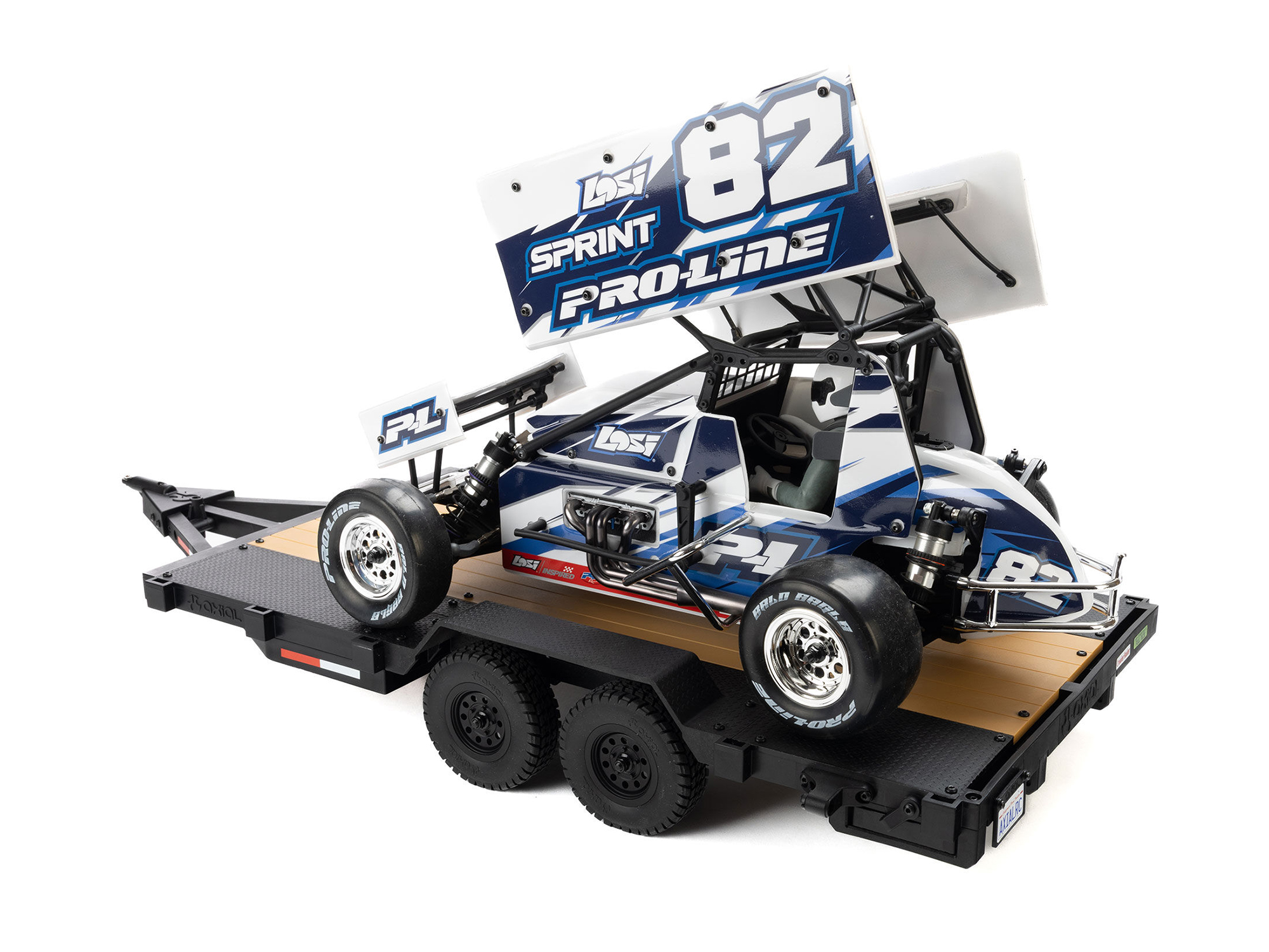 1/10 SCX10 Flat Bed Vehicle Trailer-13