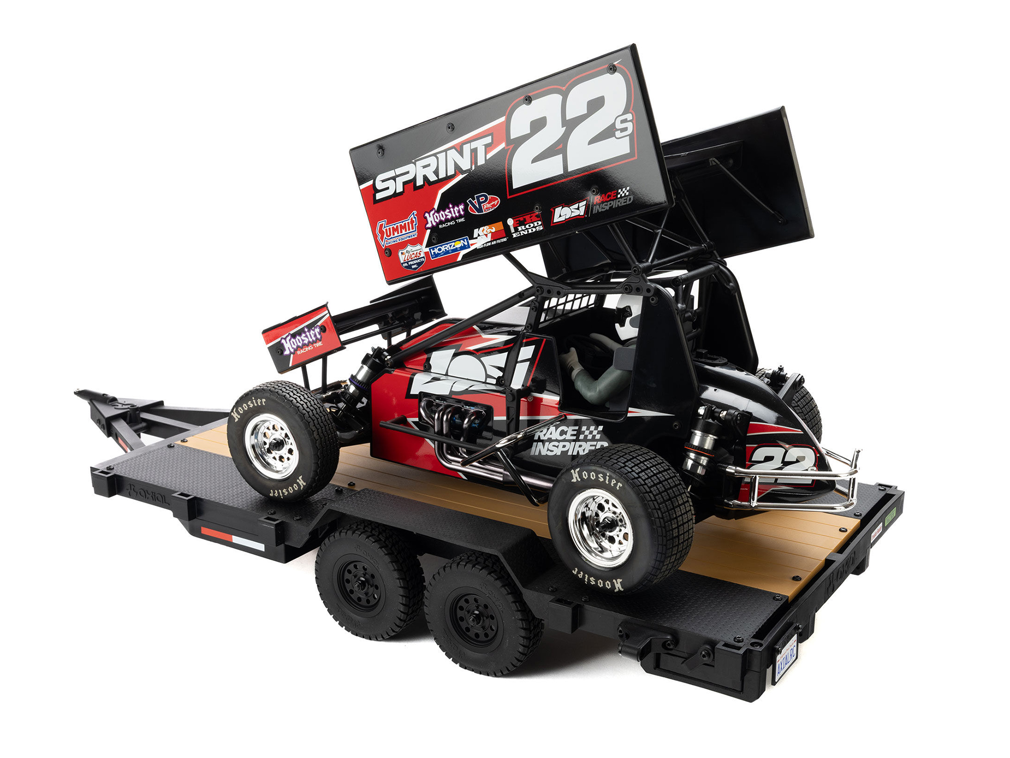 1/10 SCX10 Flat Bed Vehicle Trailer-14