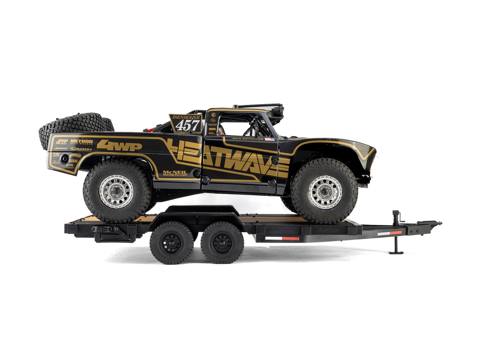 1/10 SCX10 Flat Bed Vehicle Trailer-18