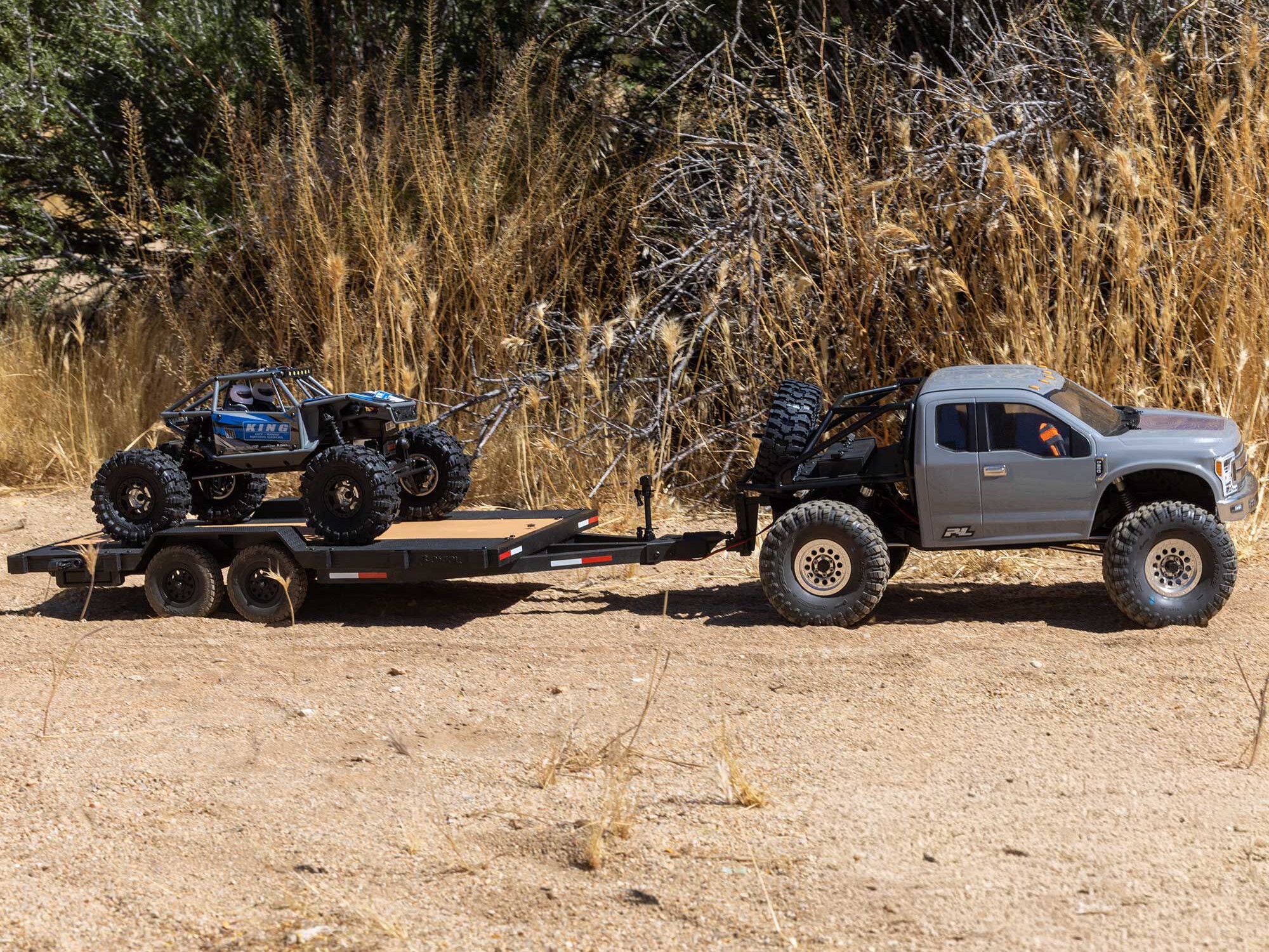 1/10 SCX10 Flat Bed Vehicle Trailer-31