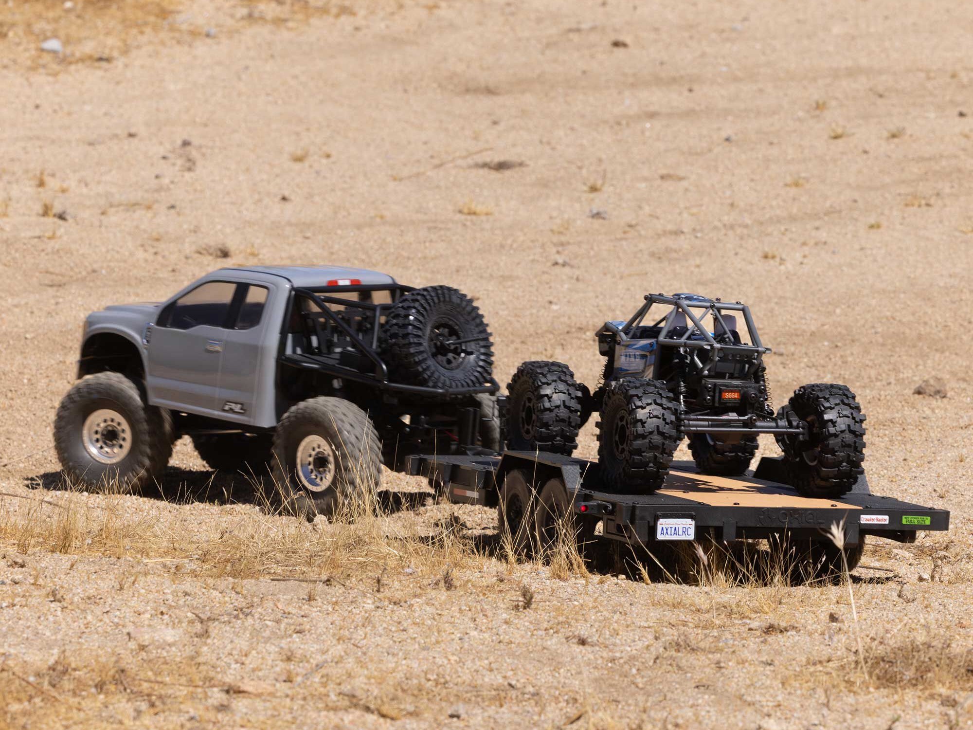 1/10 SCX10 Flat Bed Vehicle Trailer-32