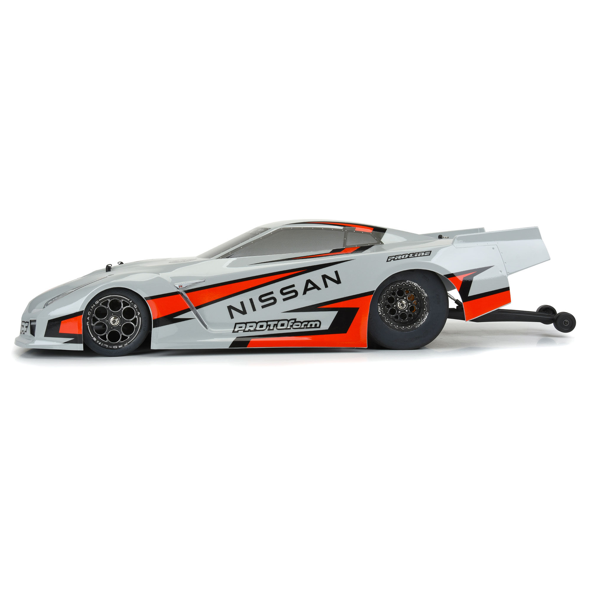 1/10 Nissan GT-R R35 Pro Mod Tough-Color Gray Body: Drag Car-4