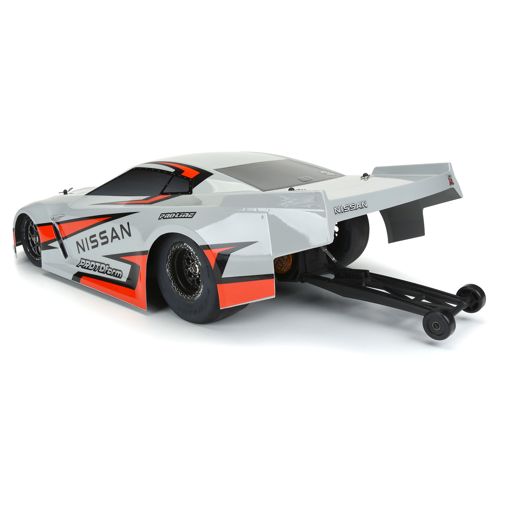 1/10 Nissan GT-R R35 Pro Mod Tough-Color Gray Body: Drag Car-5