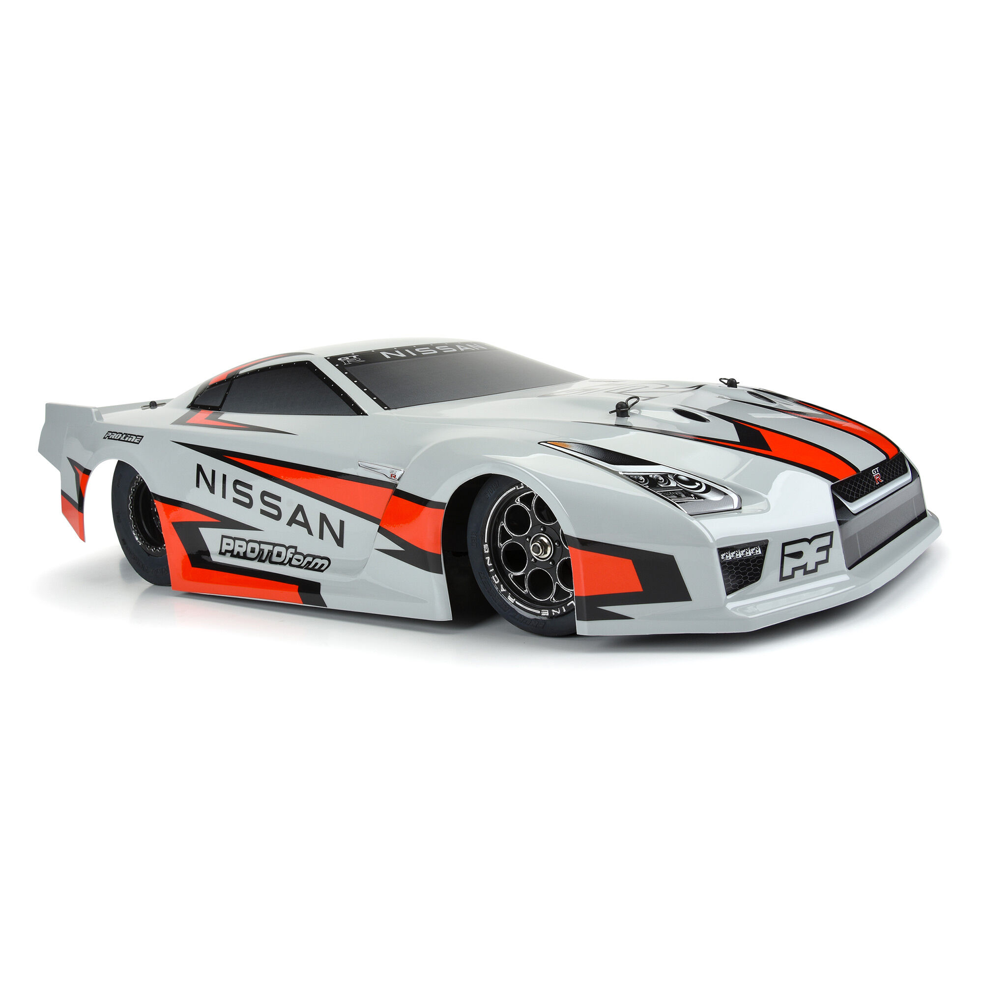 1/10 Nissan GT-R R35 Pro Mod Tough-Color Gray Body: Drag Car-6