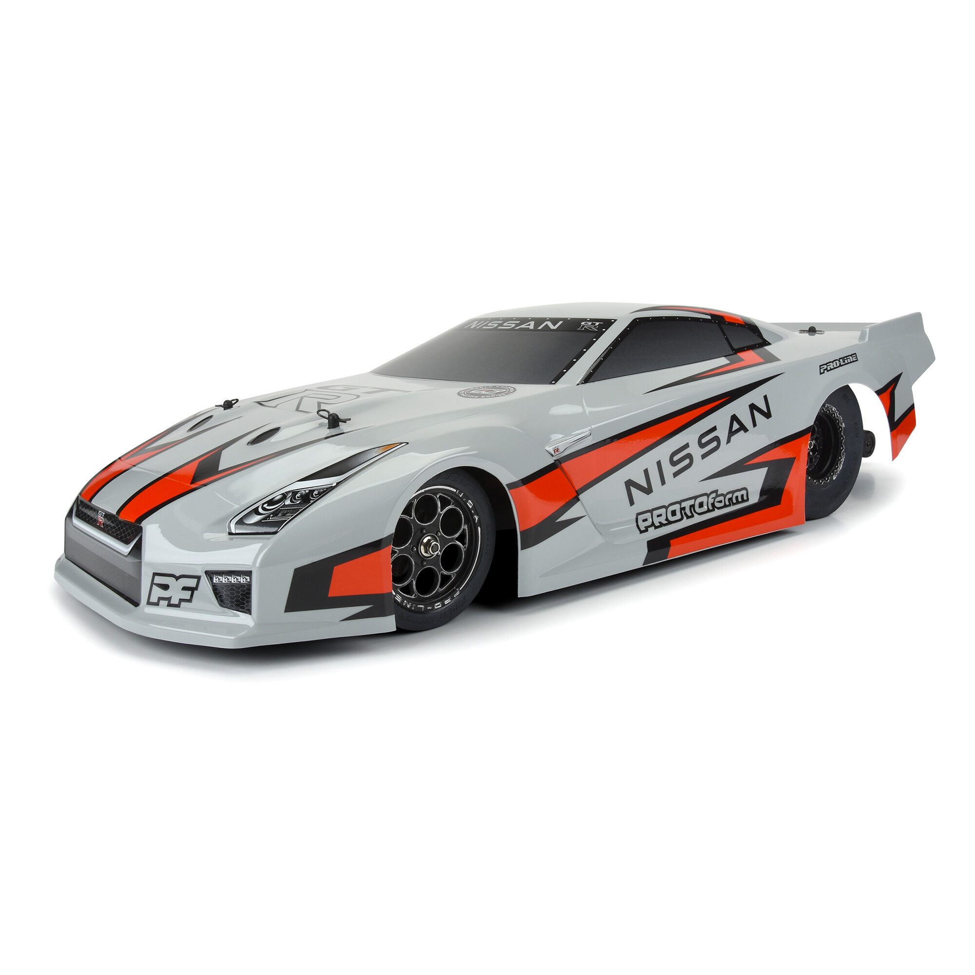 1/10 Nissan GT-R R35 Pro Mod Tough-Color Gray Body: Drag Car-7