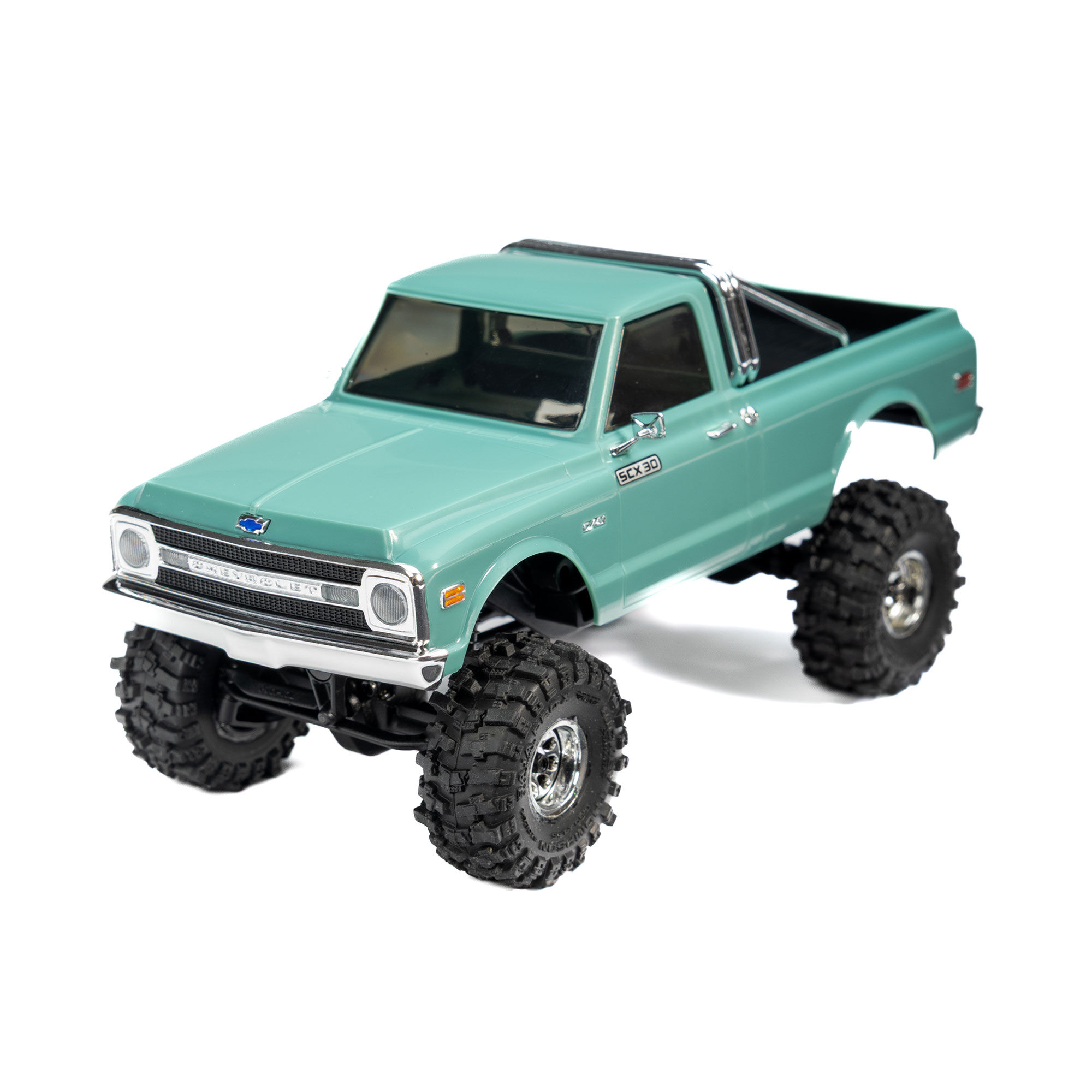 1/30 Baja Pro X Front/Rear Mounted Chrome Beast Tires (4): A-3