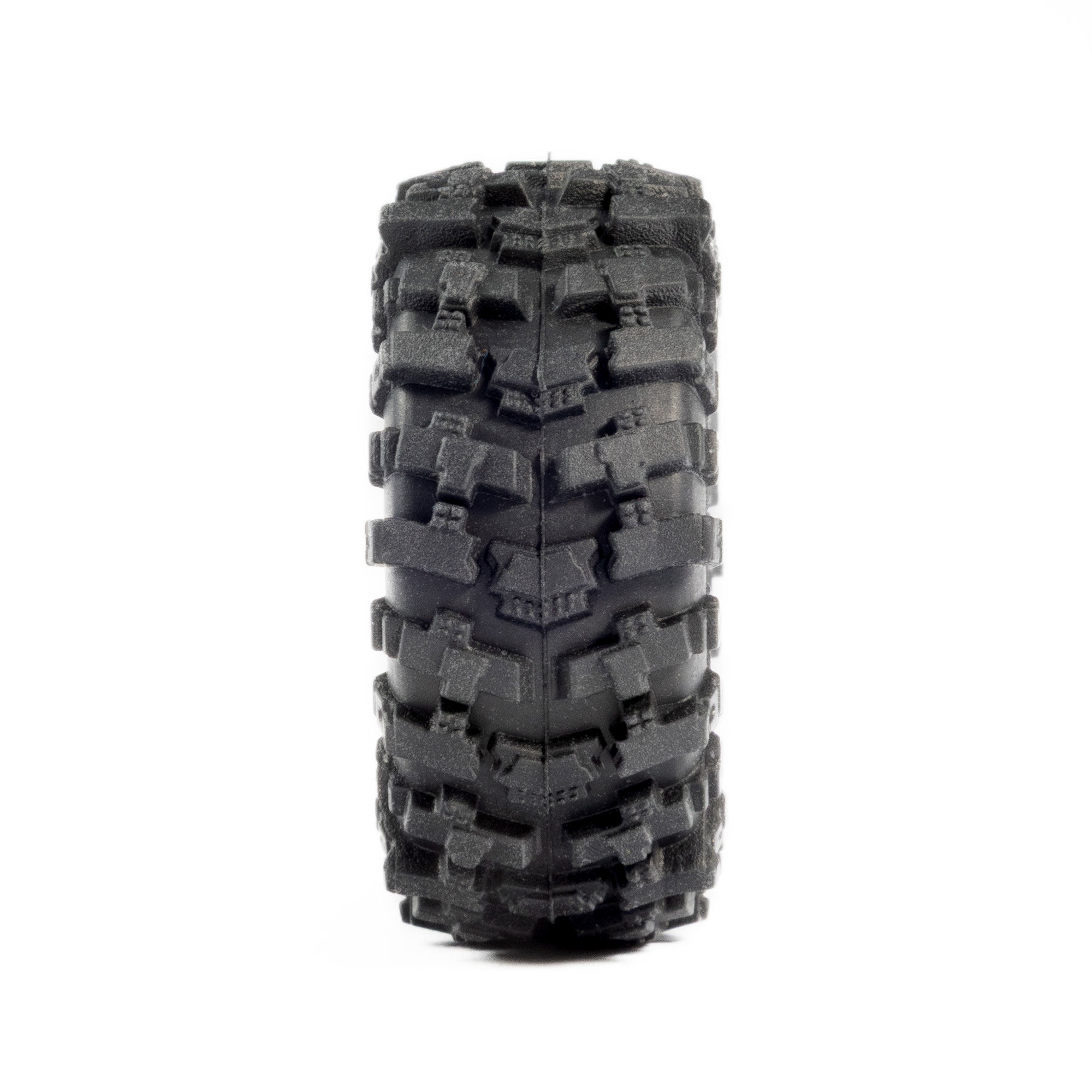 1/30 Baja Pro X Front/Rear Mounted Chrome Beast Tires (4): A-5