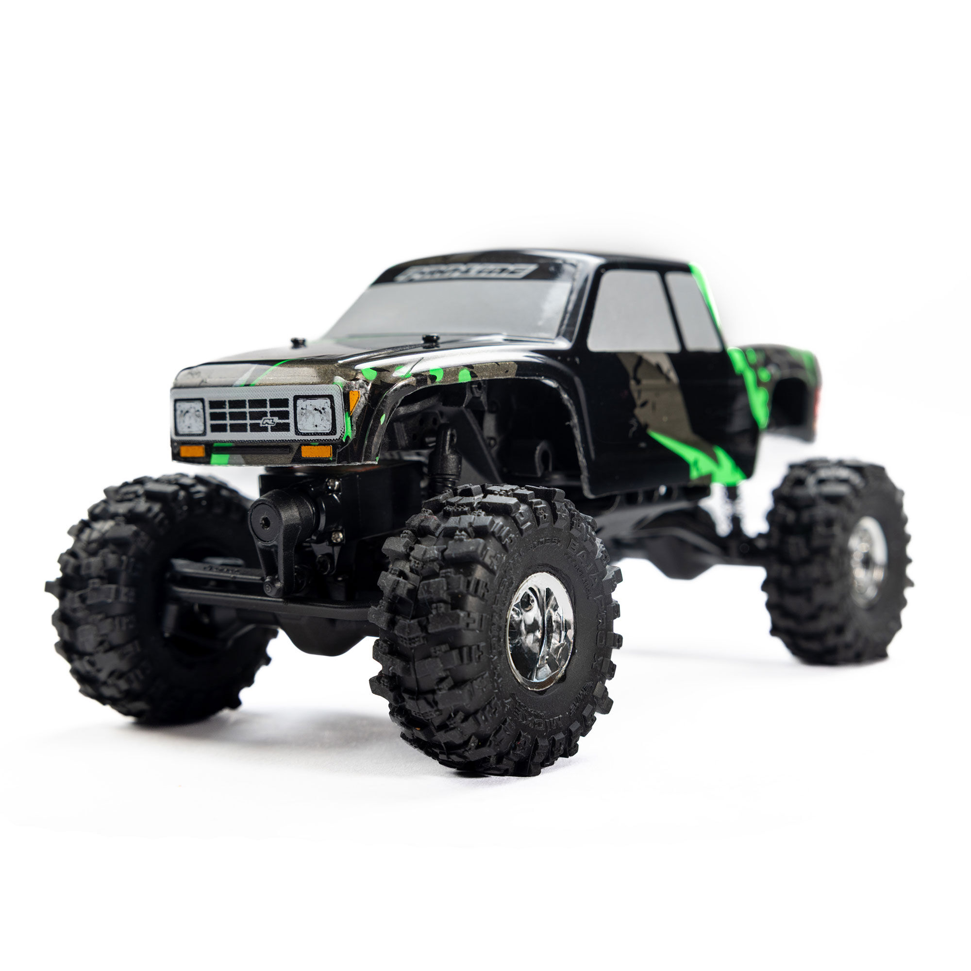 1/30 Baja Pro X Front/Rear Mounted Chrome Beast Tires (4): A-8