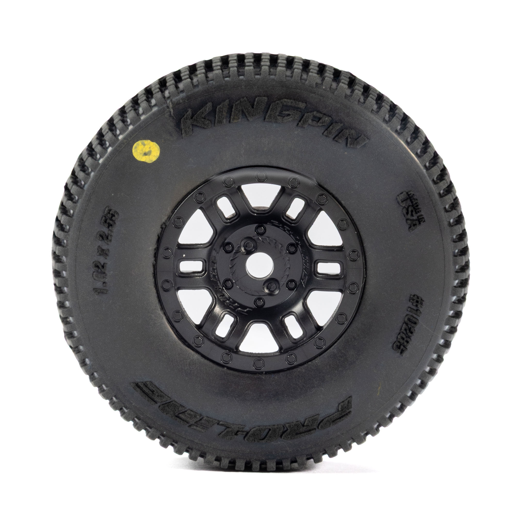 1/16 King Pin Front/Rear Tires MTD 12mm Black Split Six (4):-6