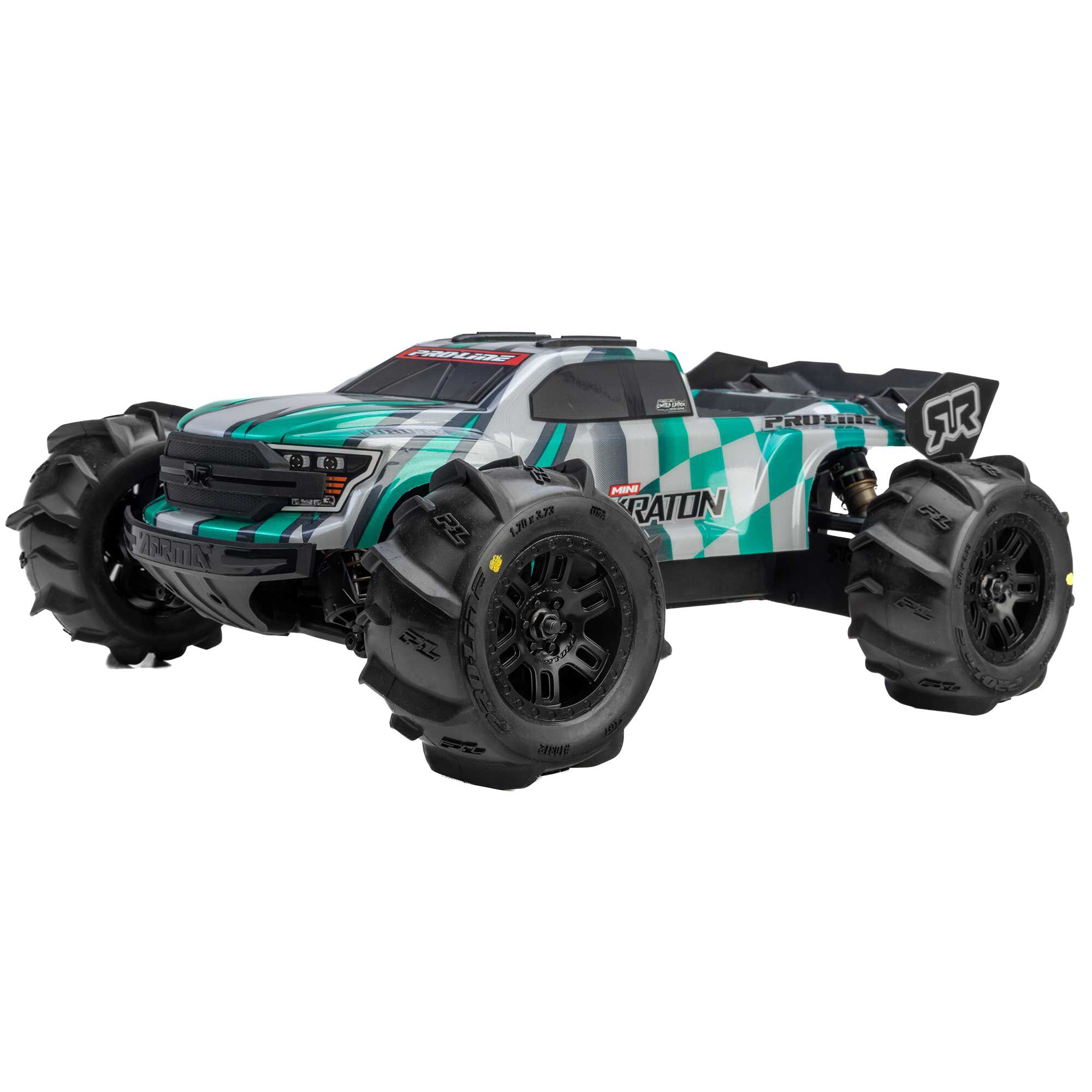 1/16 Dumont F/R MT Tires Black Split Six (2): ARRMA MINI KRA-3