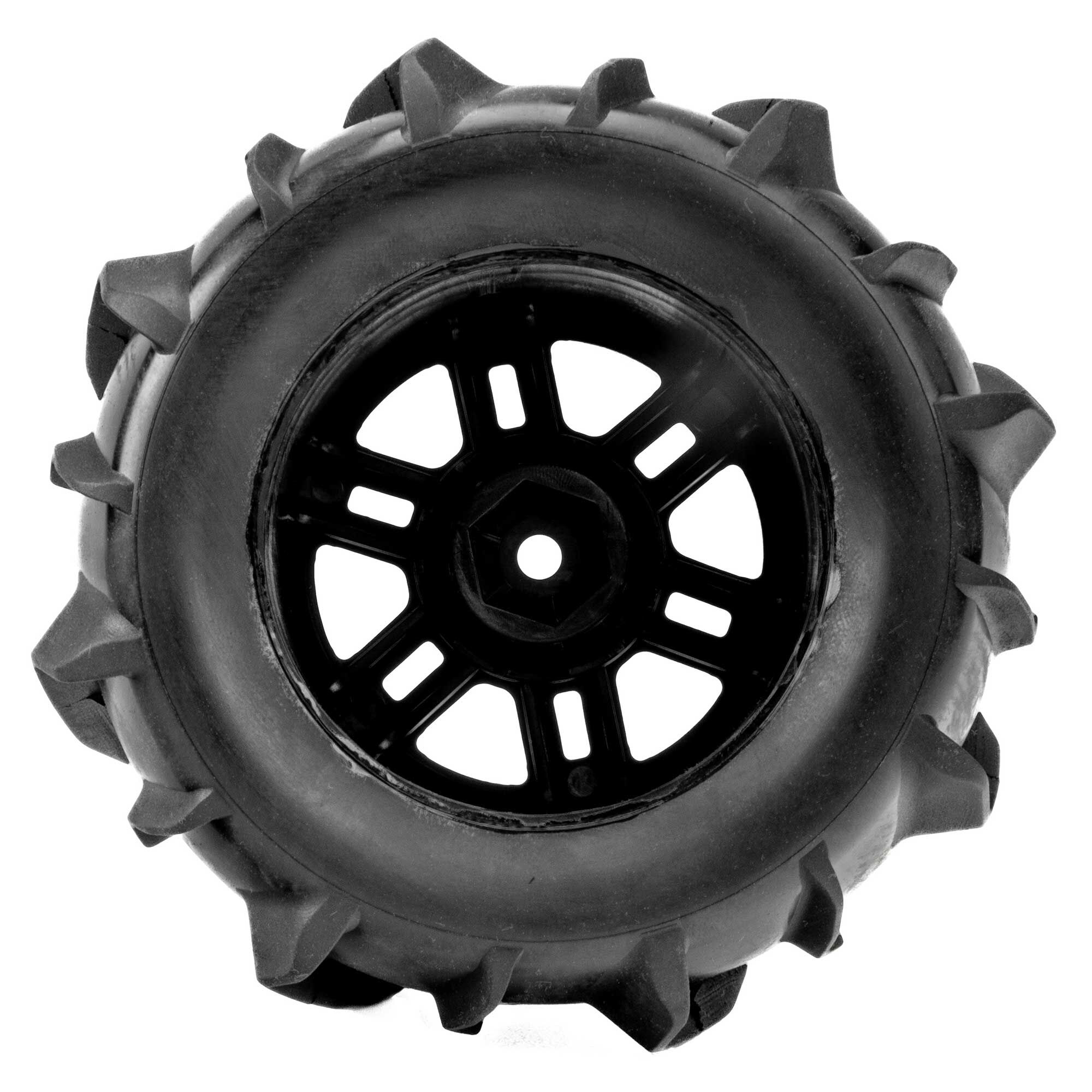 1/16 Dumont F/R MT Tires Black Split Six (2): ARRMA MINI KRA-8