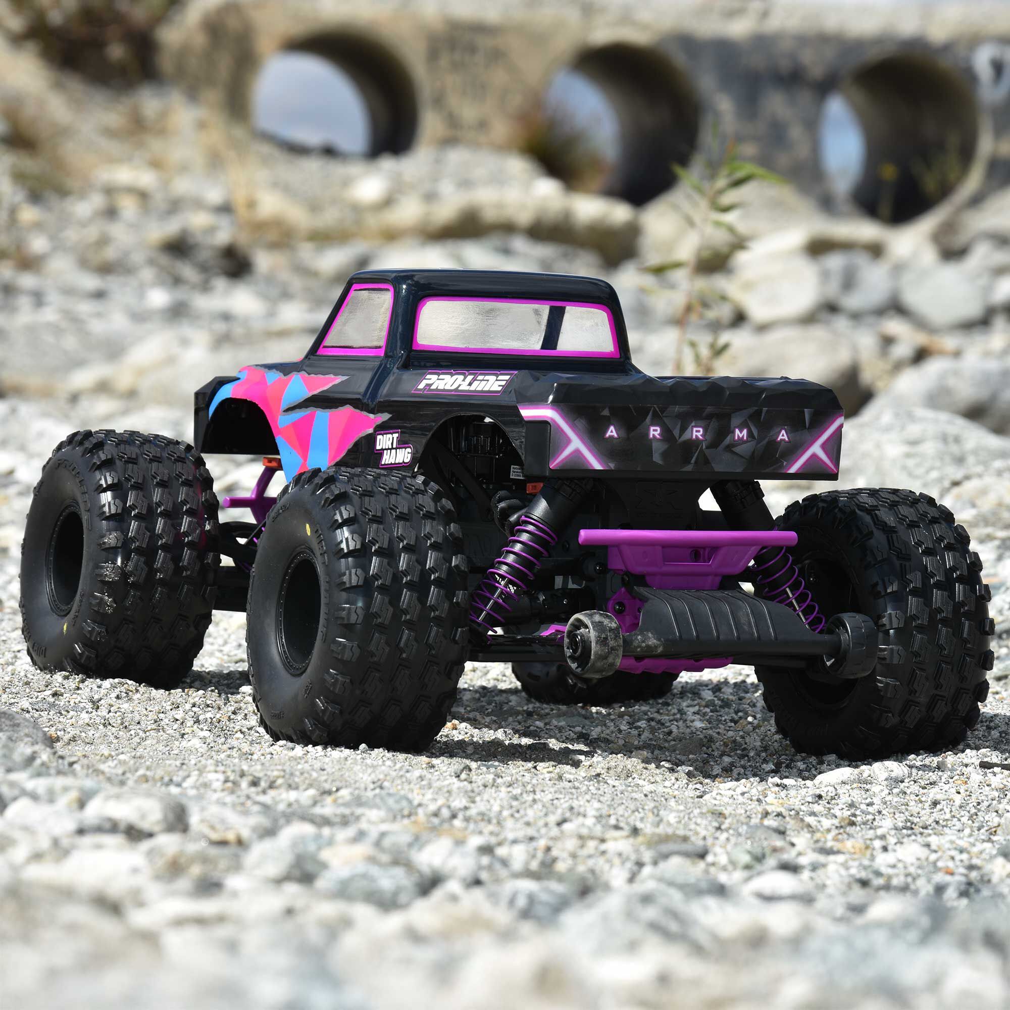 1/10 Dirt Hawg 2.0 F/R 2.6" MT Tires Mounted ARRMA Stock Whe-6