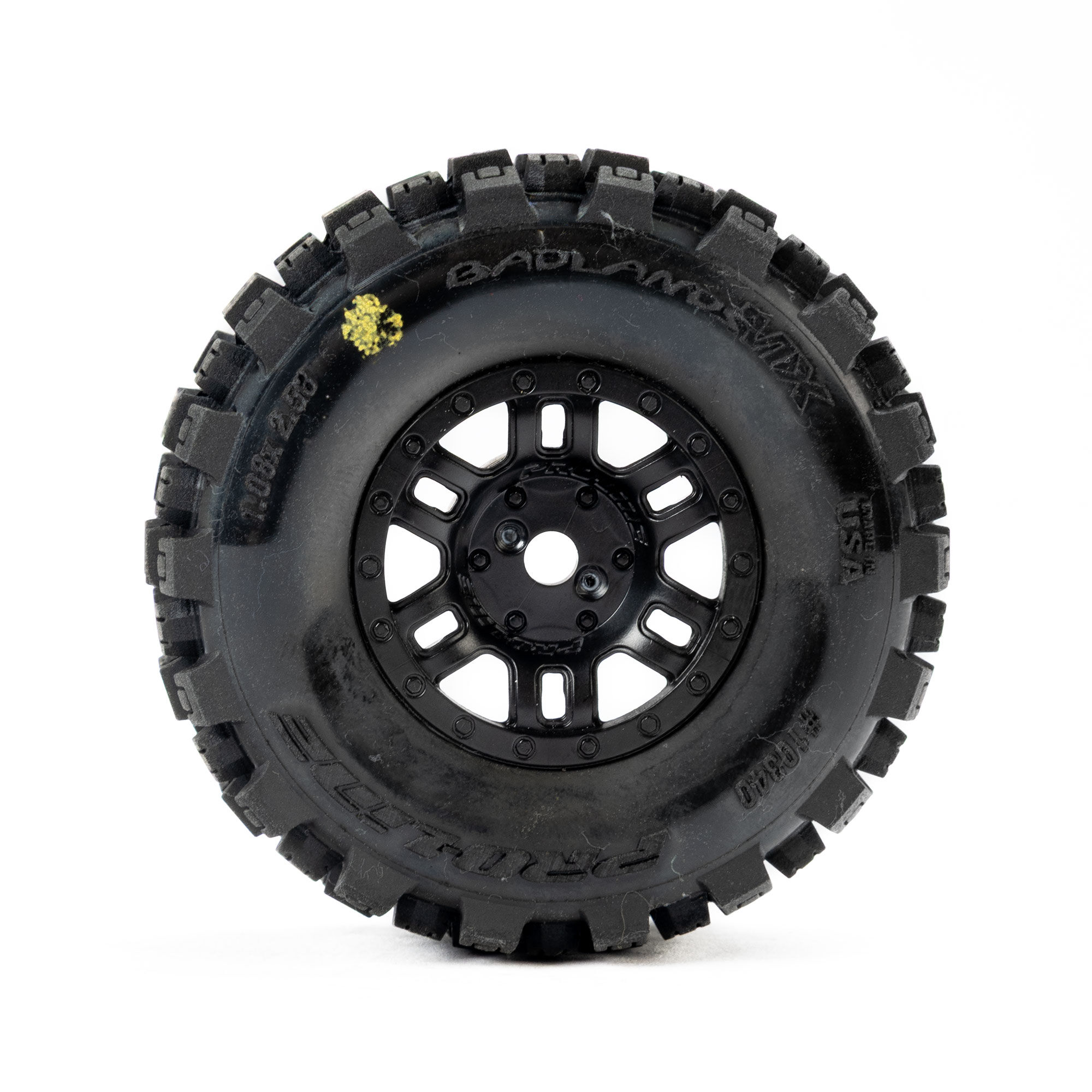 1/16 Badlands MX Front/Rear Tires MTD 12mm Black Split Six (-4