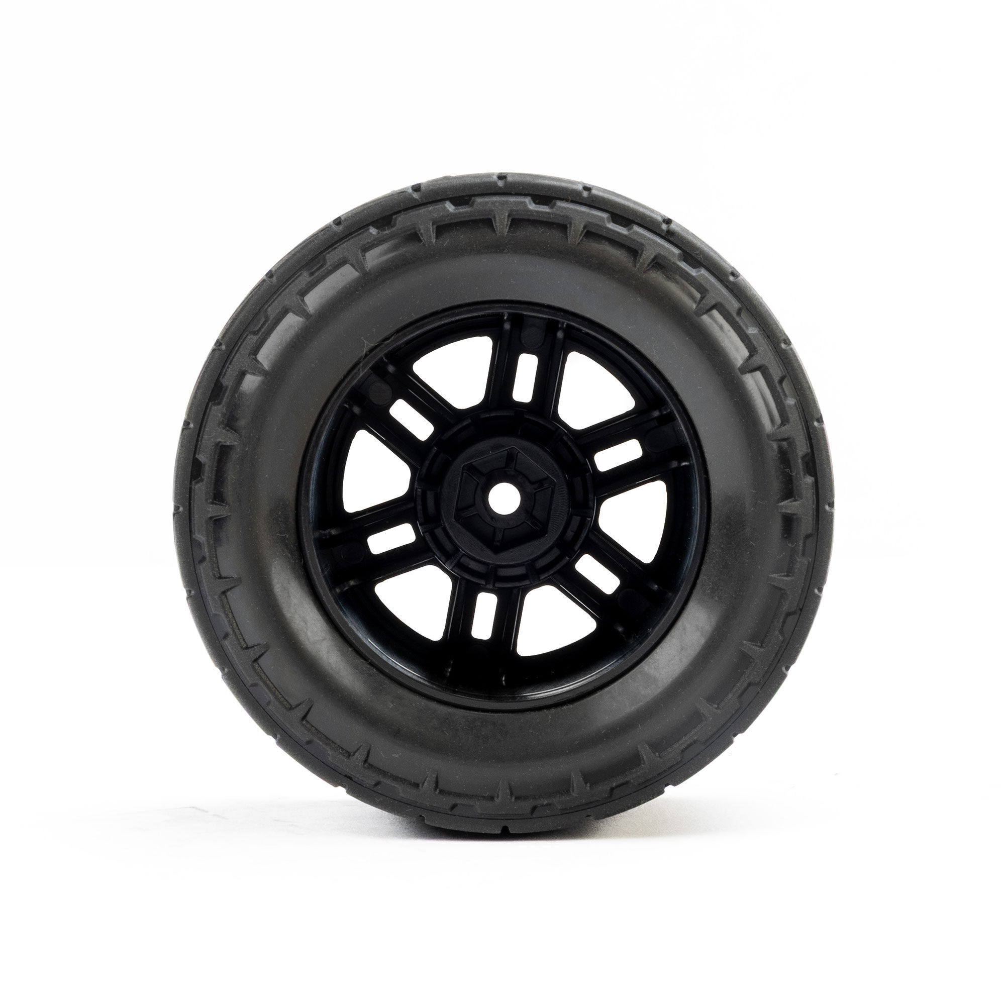 Menace Front/Rear Street Tires Mounted 12mm Black Split Six-5