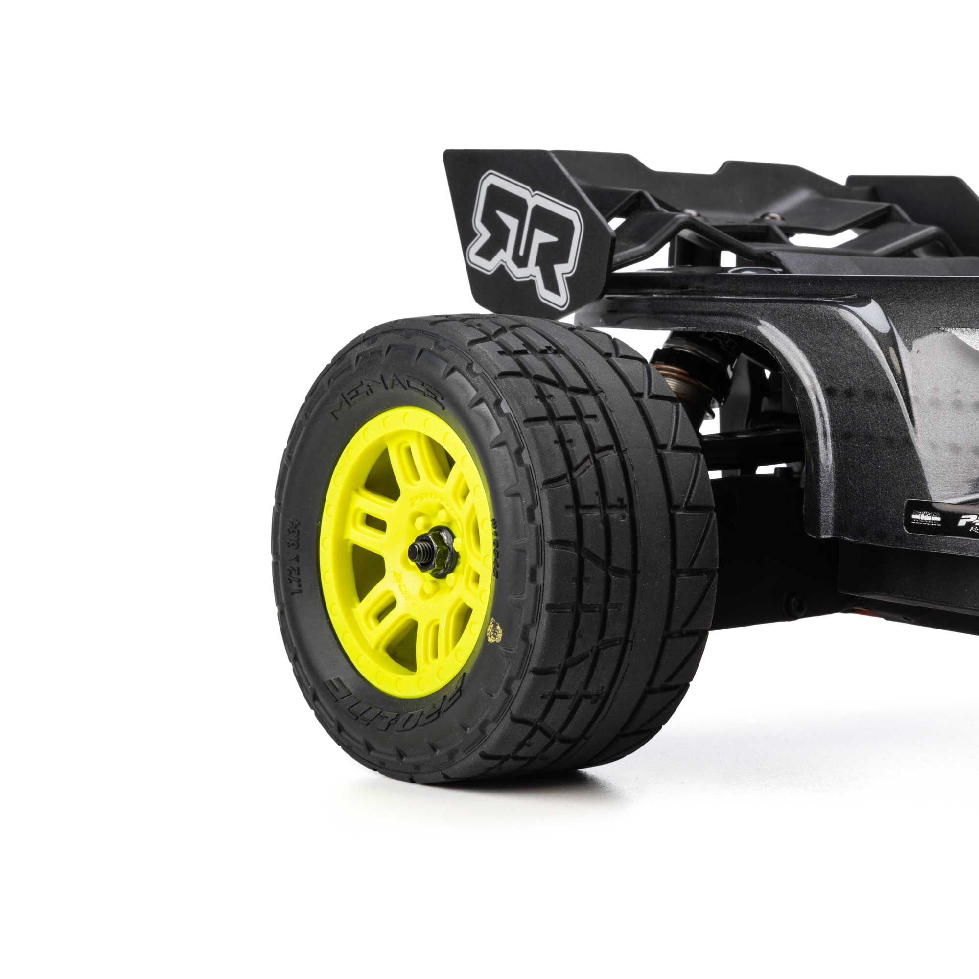 1/16 Menace Front/Rear Street Tires Mounted 12mm Yellow Spli-6