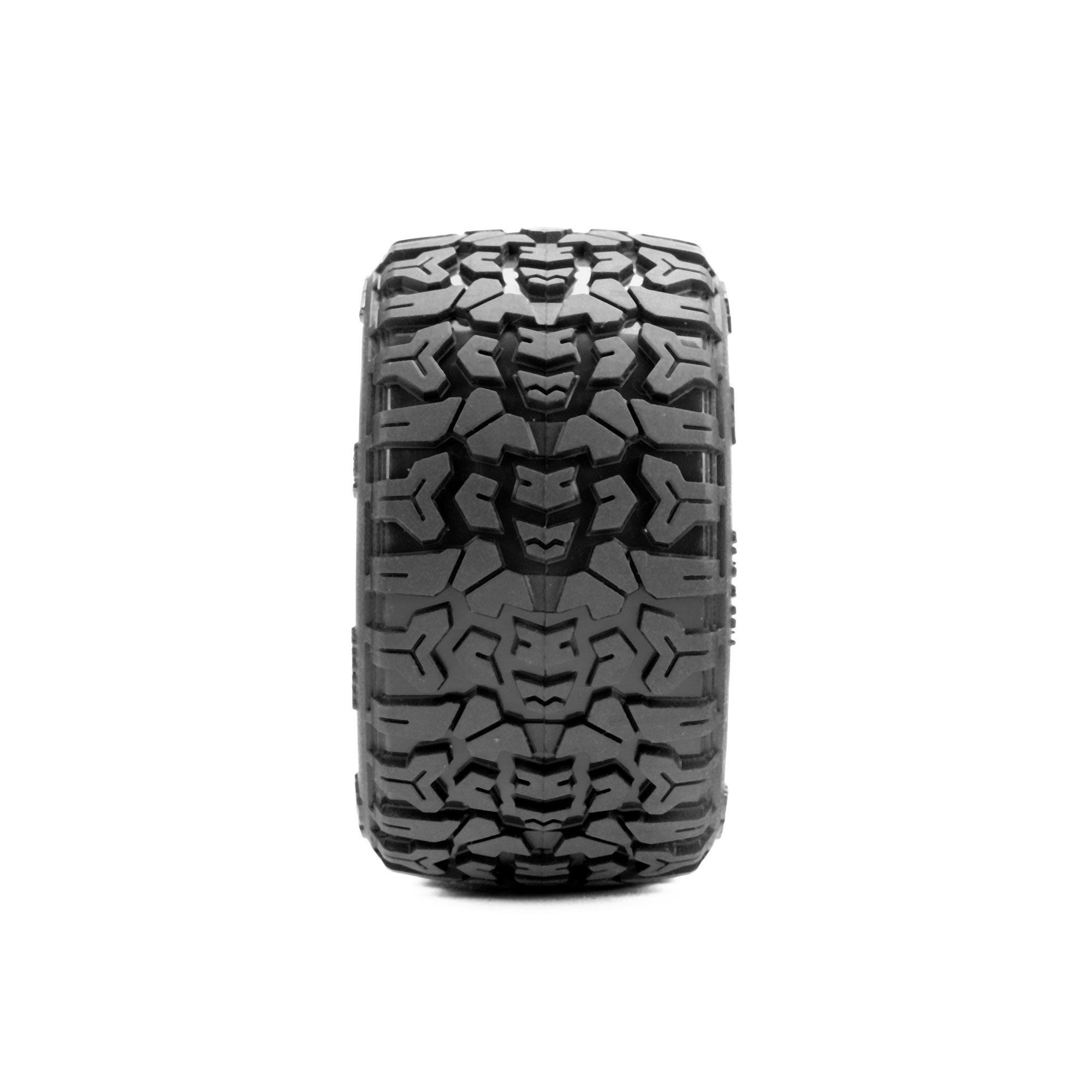Jaeger Front/Rear MT Tires MTD 12mm Black Split Six (2): ARR-4