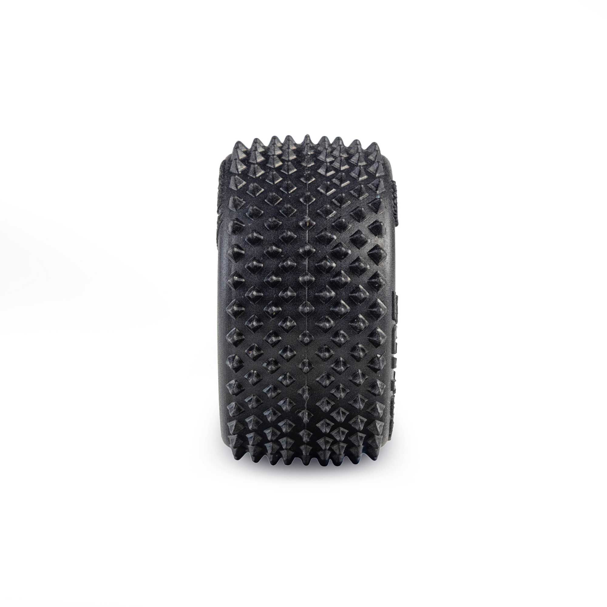 1/28 Prism Front/Rear Carpet Tires Mounted 7mm, White (4): L-4