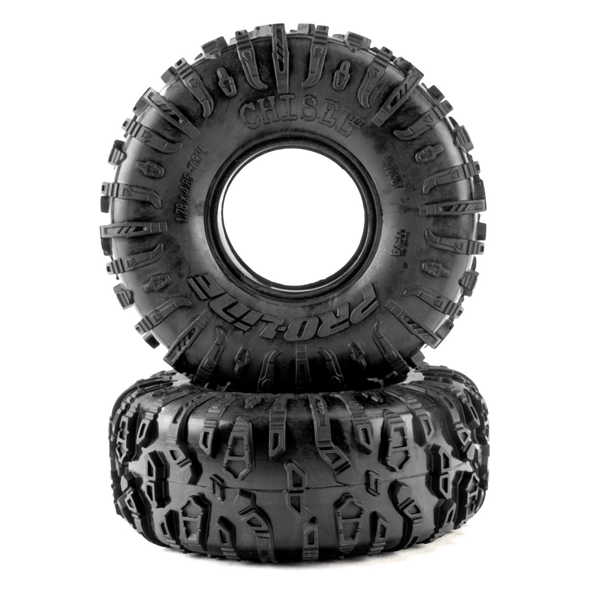 1/10 Chisel II Predator Front/Rear 1.9" Crawler Tires (2)-9