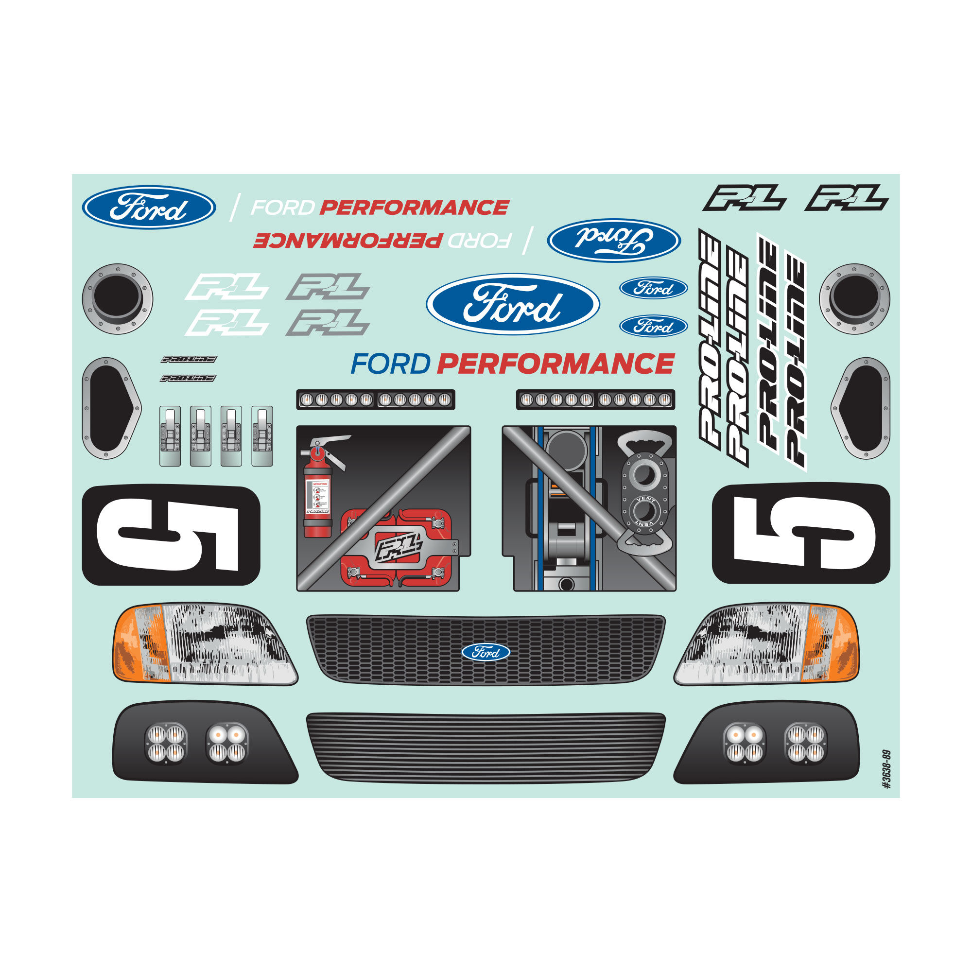 Pre-Cut 1997 Ford F-150 Trophy Truck Clear Body for ARRMA Mo-7