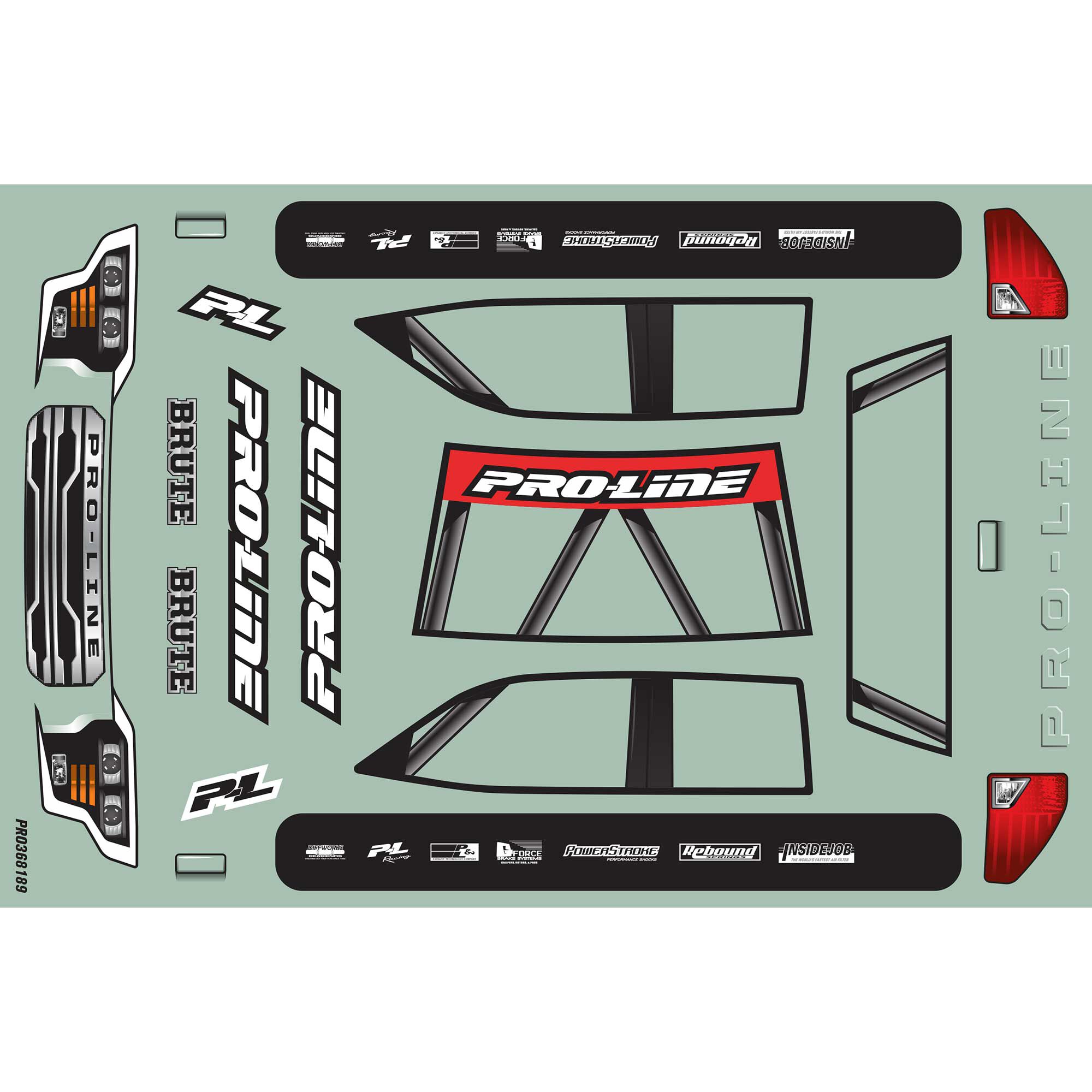 1/16 Pre-Cut Brute Clear Body: Traxxas Mini Maxx-9