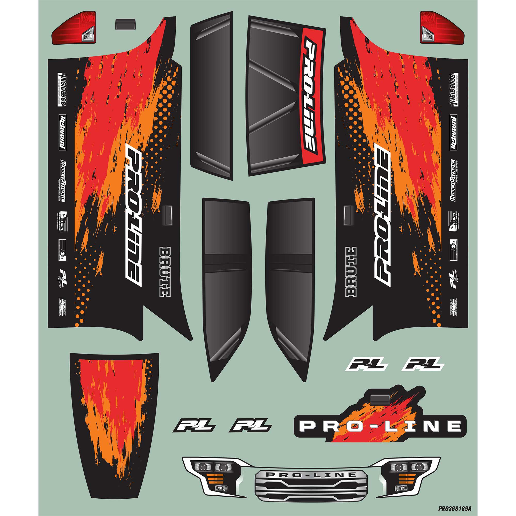 116-pre-cut-truck-body-tough-color-black-traxxas-mini-maxx