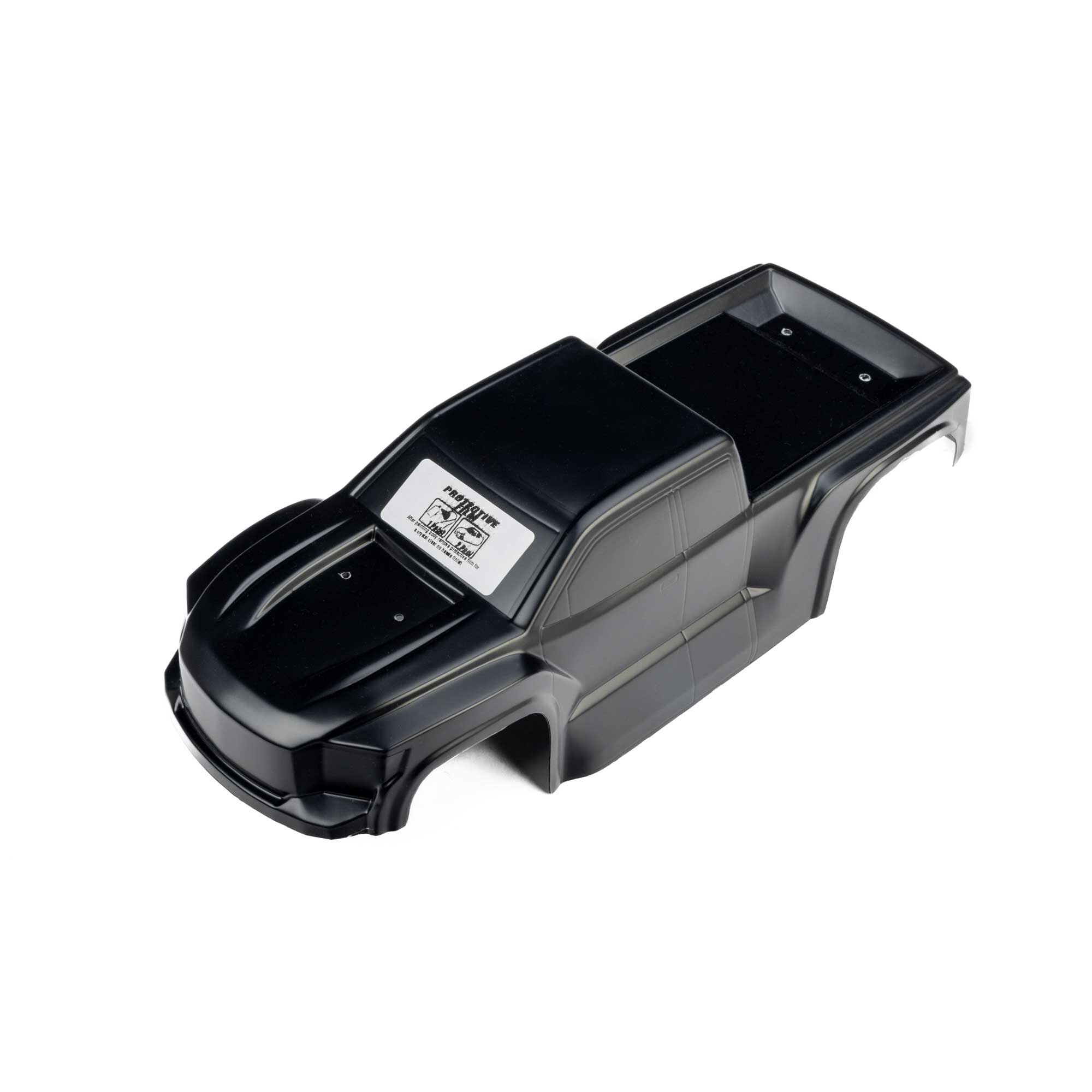 1/16 Pre-Cut Truck Body Tough Color Black: Traxxas Mini Maxx-11