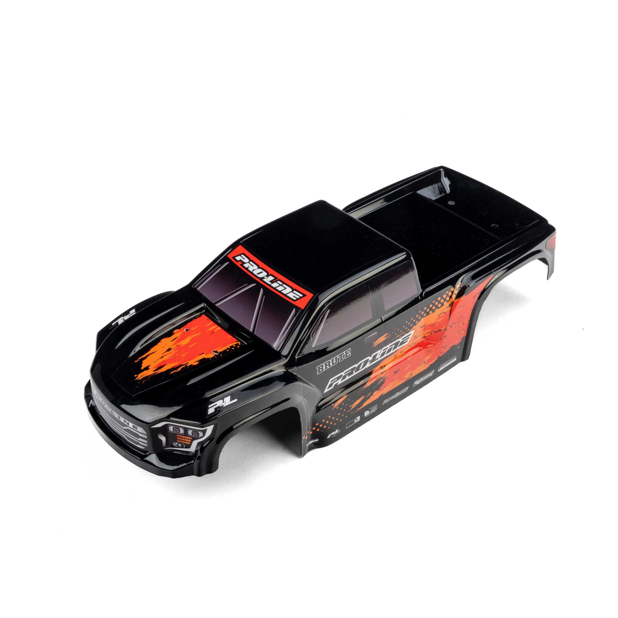 1/16 Pre-Cut Truck Body Tough Color Black: Traxxas Mini Maxx-12