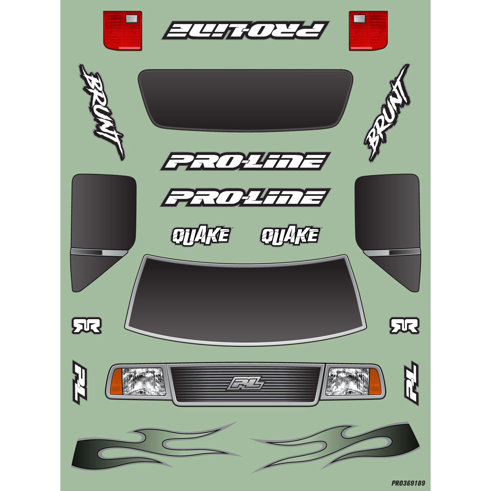 Pre-Cut Brunt Clear Body: ARRMA QUAKE 223S-12