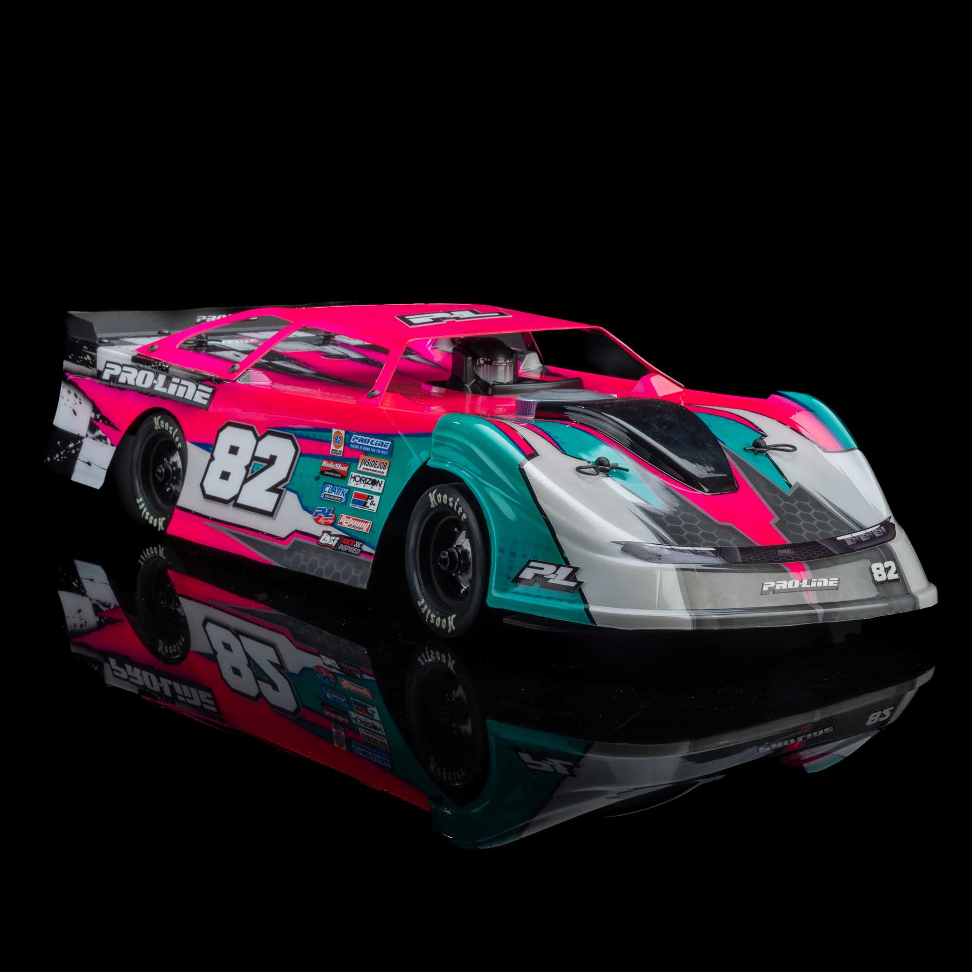1/12 Pre-Cut Dirt Late Model Tombstone Hi-Performance Clear-4
