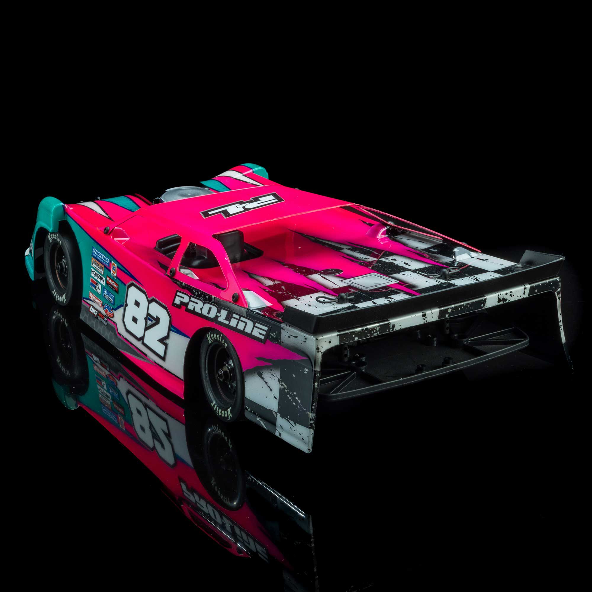 1/12 Pre-Cut Dirt Late Model Tombstone Hi-Performance Clear-5