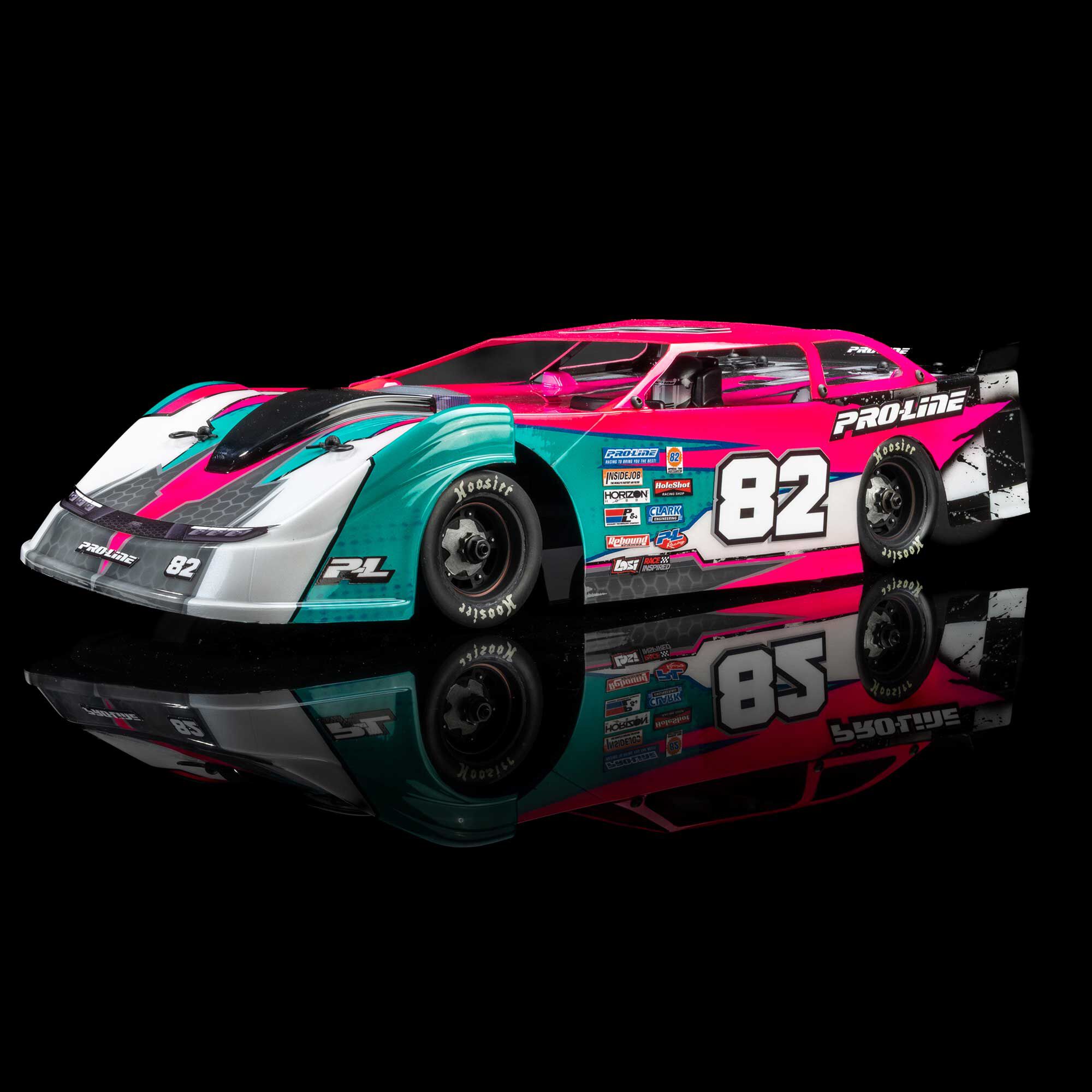 1/12 Pre-Cut Dirt Late Model Tombstone Hi-Performance Clear-7