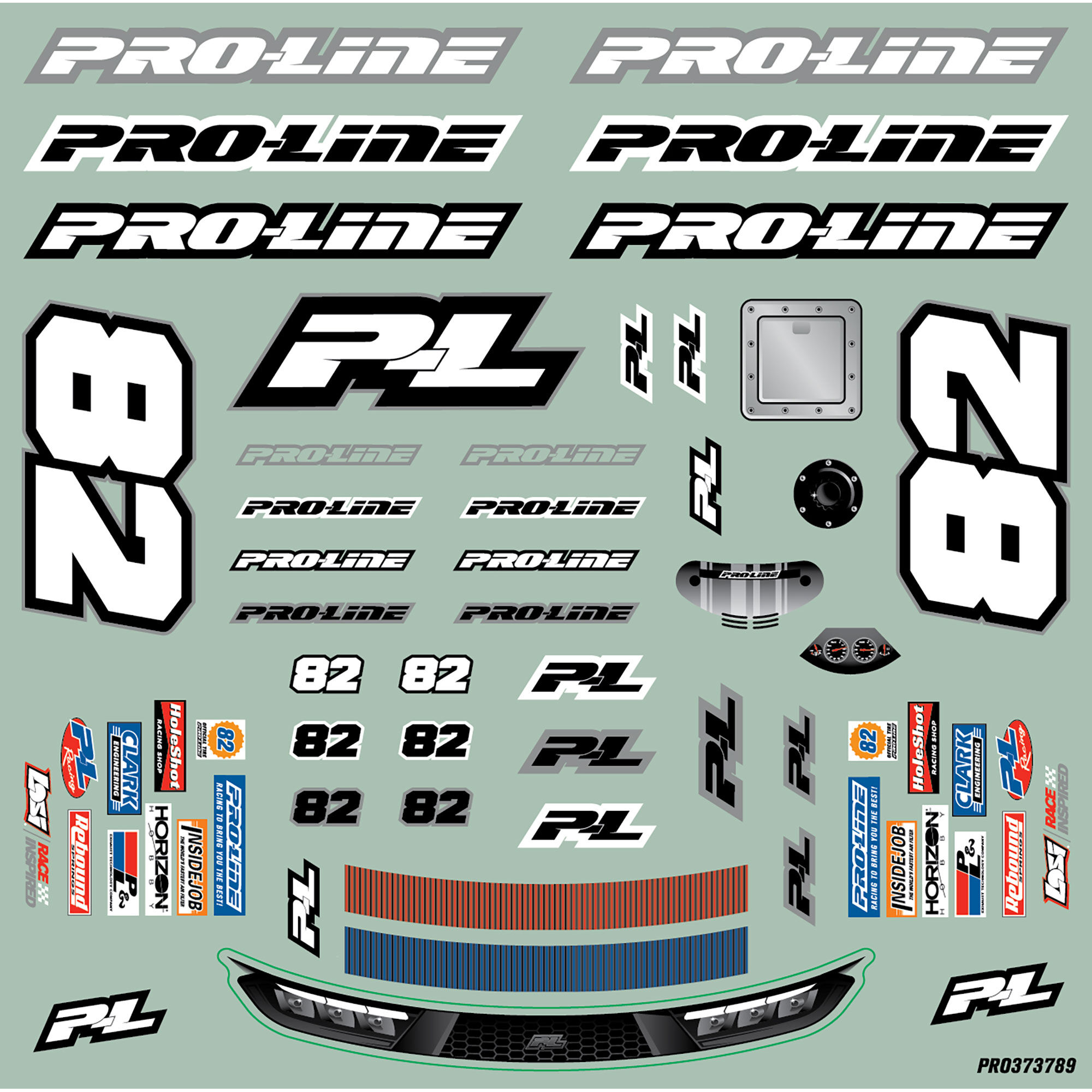 1/12 Pre-Cut Dirt Late Model Tombstone Hi-Performance Clear-16