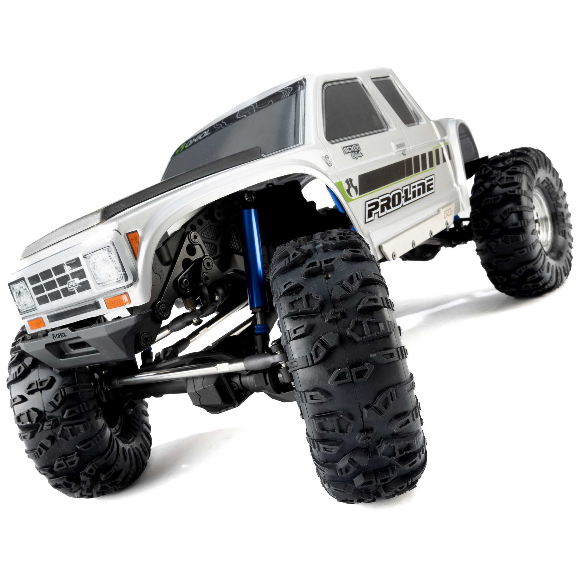 Pro-Comp Front/Rear (97mm) Scaler Shocks, Blue (2): 1/10 Roc-3