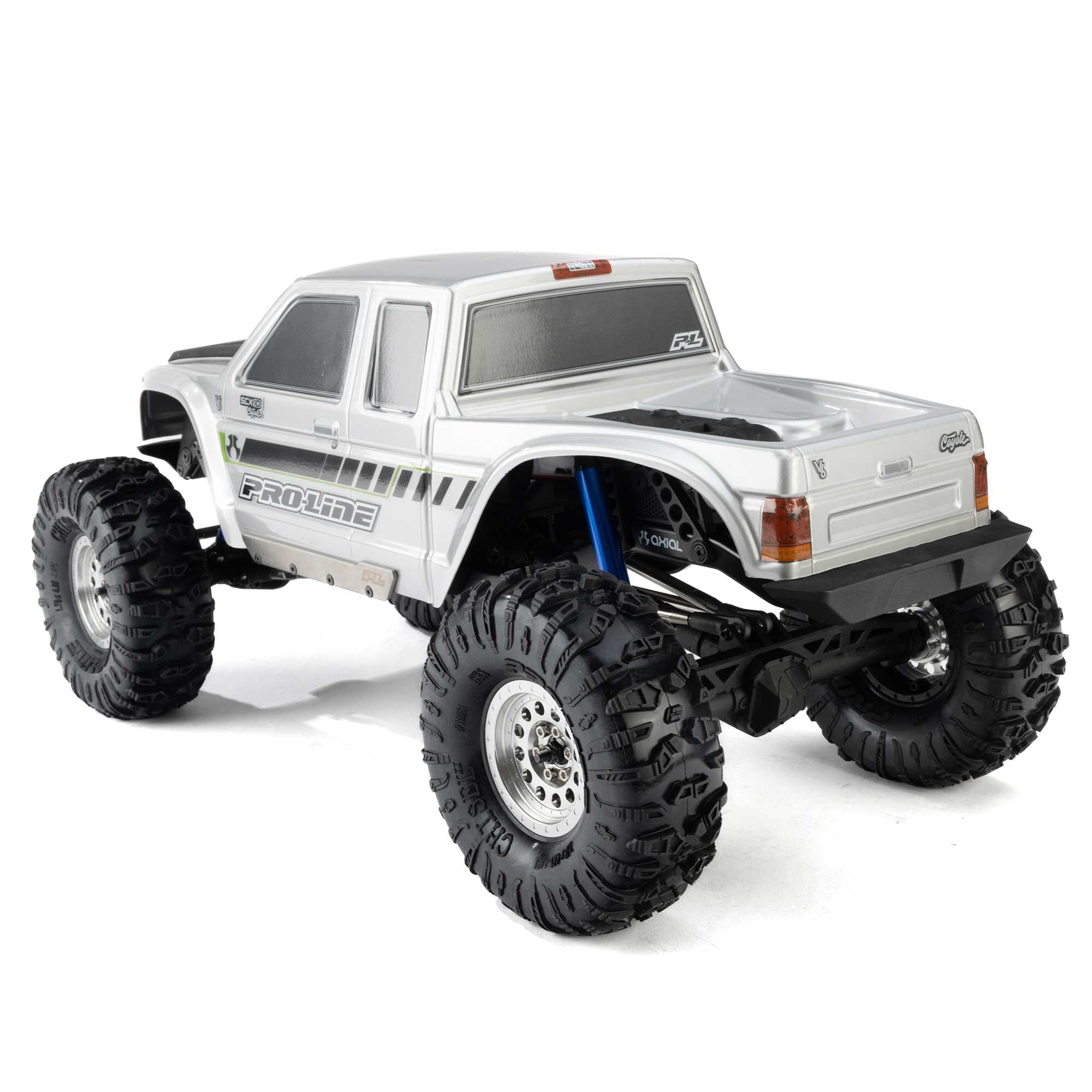 Pro-Comp Front/Rear (97mm) Scaler Shocks, Blue (2): 1/10 Roc-4