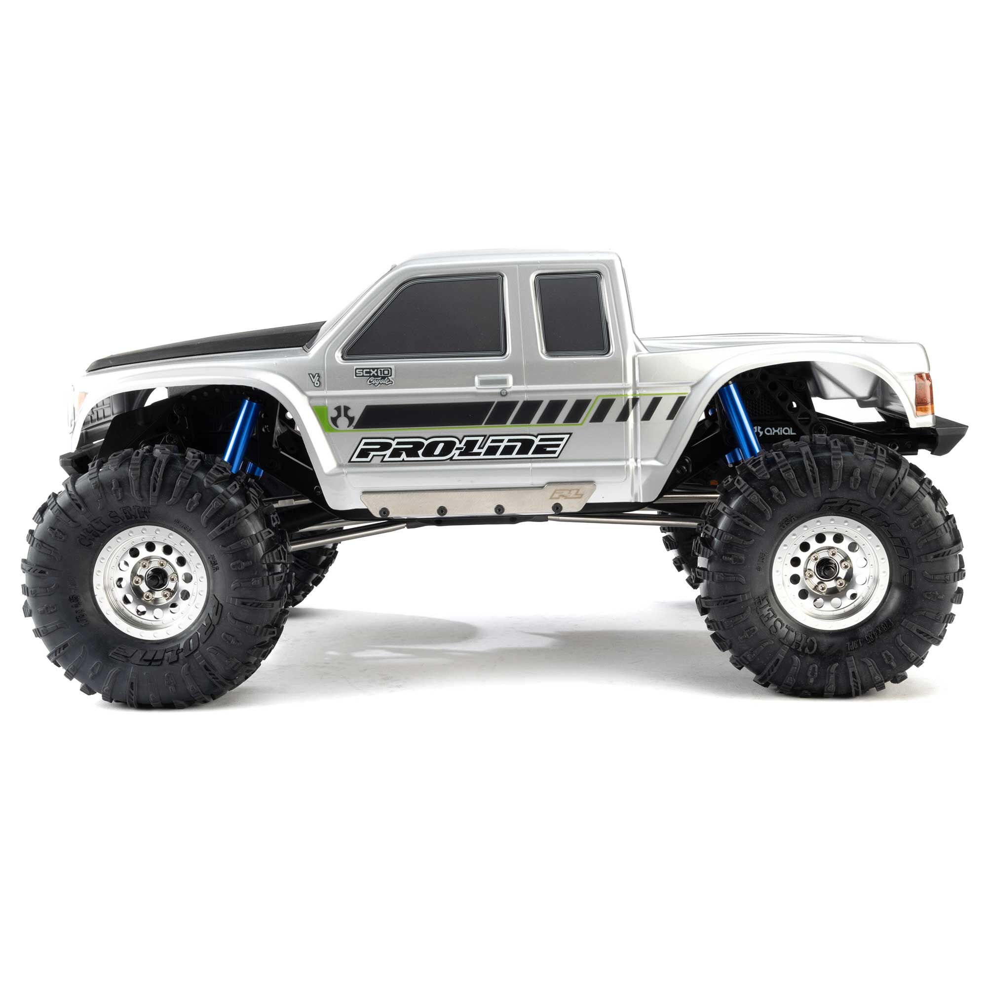 Pro-Comp Front/Rear (97mm) Scaler Shocks, Blue (2): 1/10 Roc-5