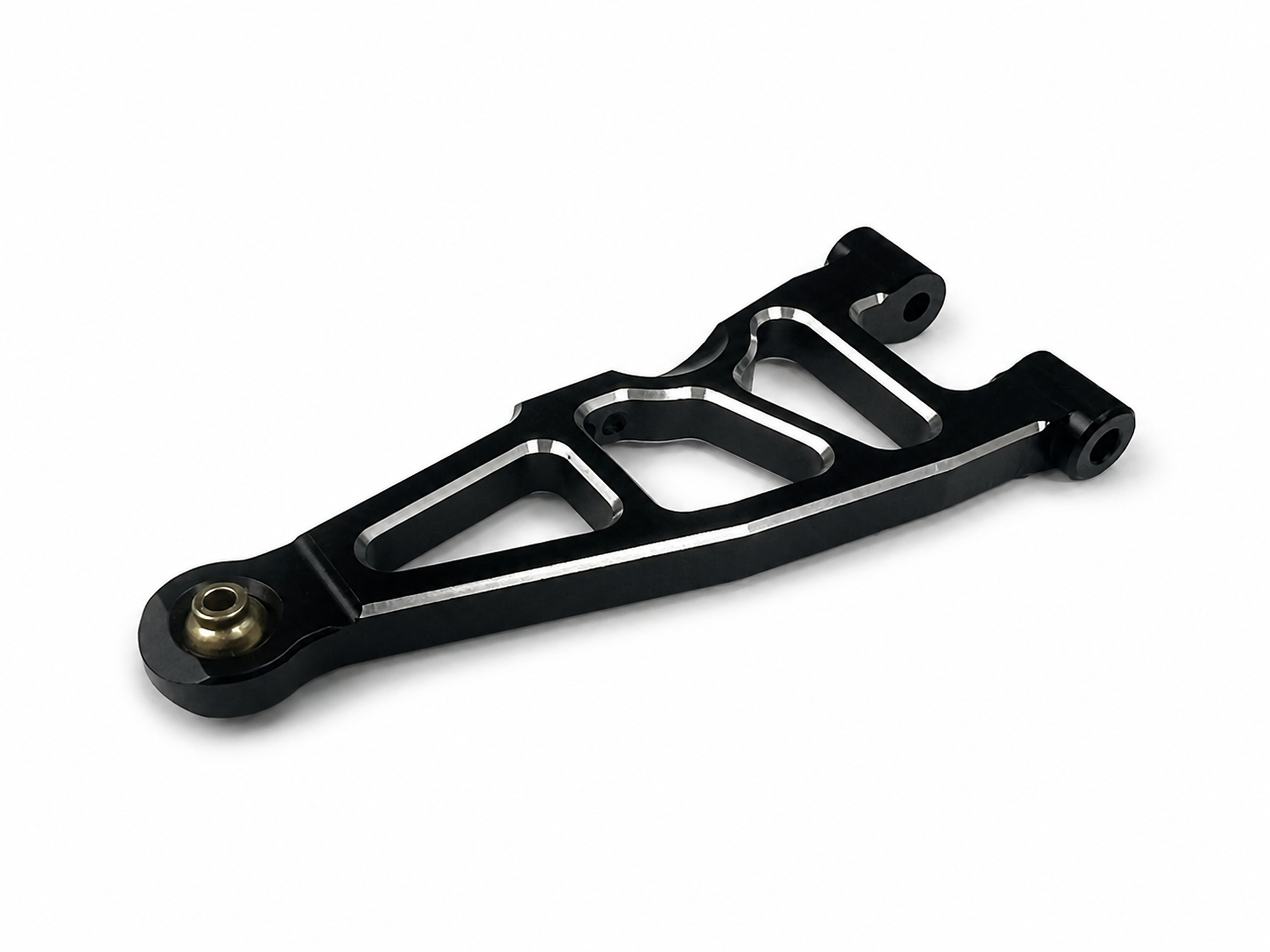 Front Lower Suspension Arms, Black Aluminium, Mini Kraton-3