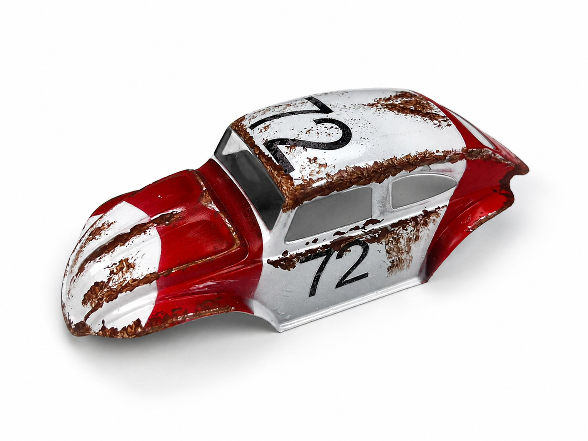 Beetle Body, Rustx (red & white, No72), SCX30-4