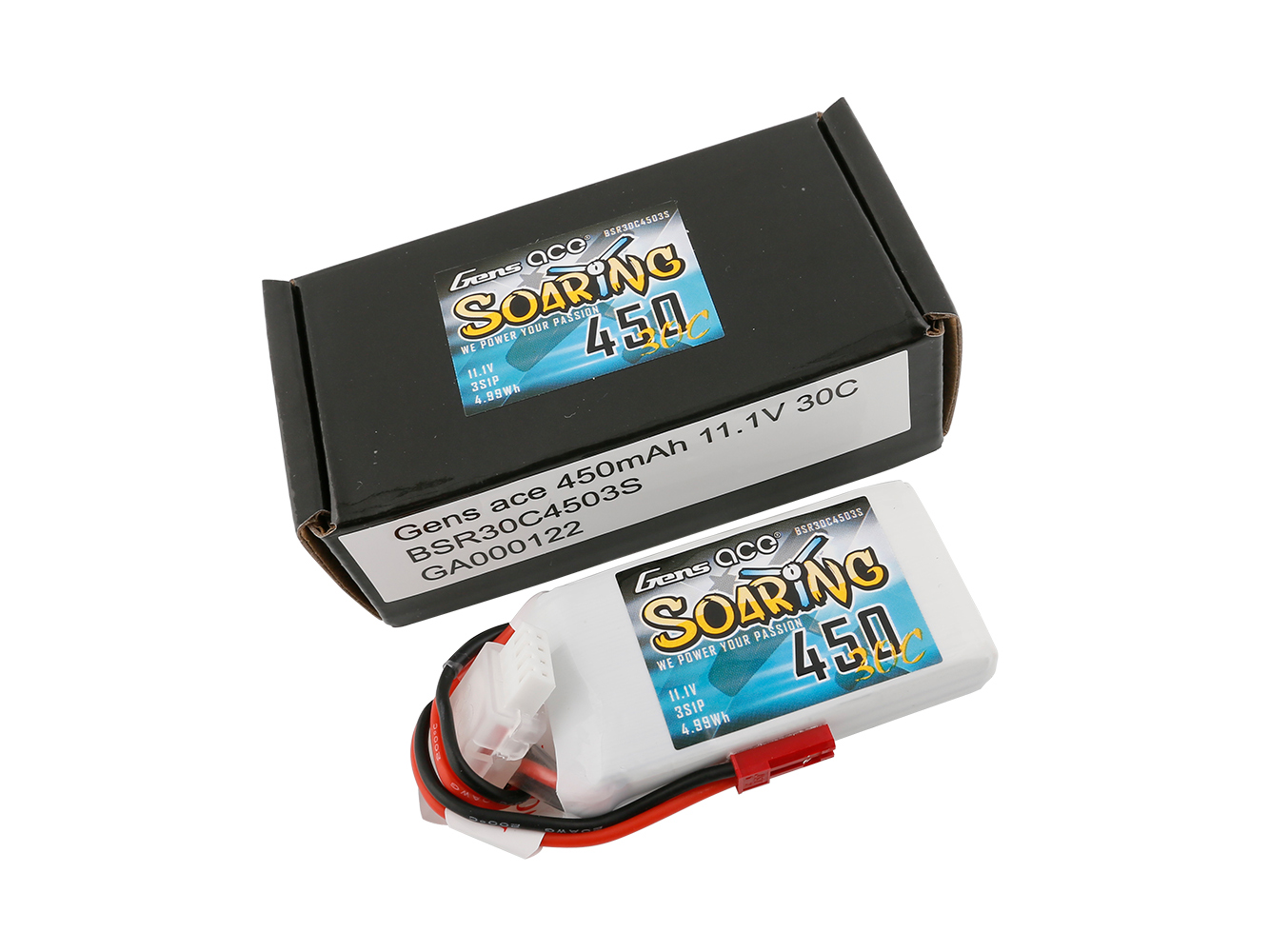 Li-Po 3S 11.1V 450mAh 30C Soaring with BEC-3